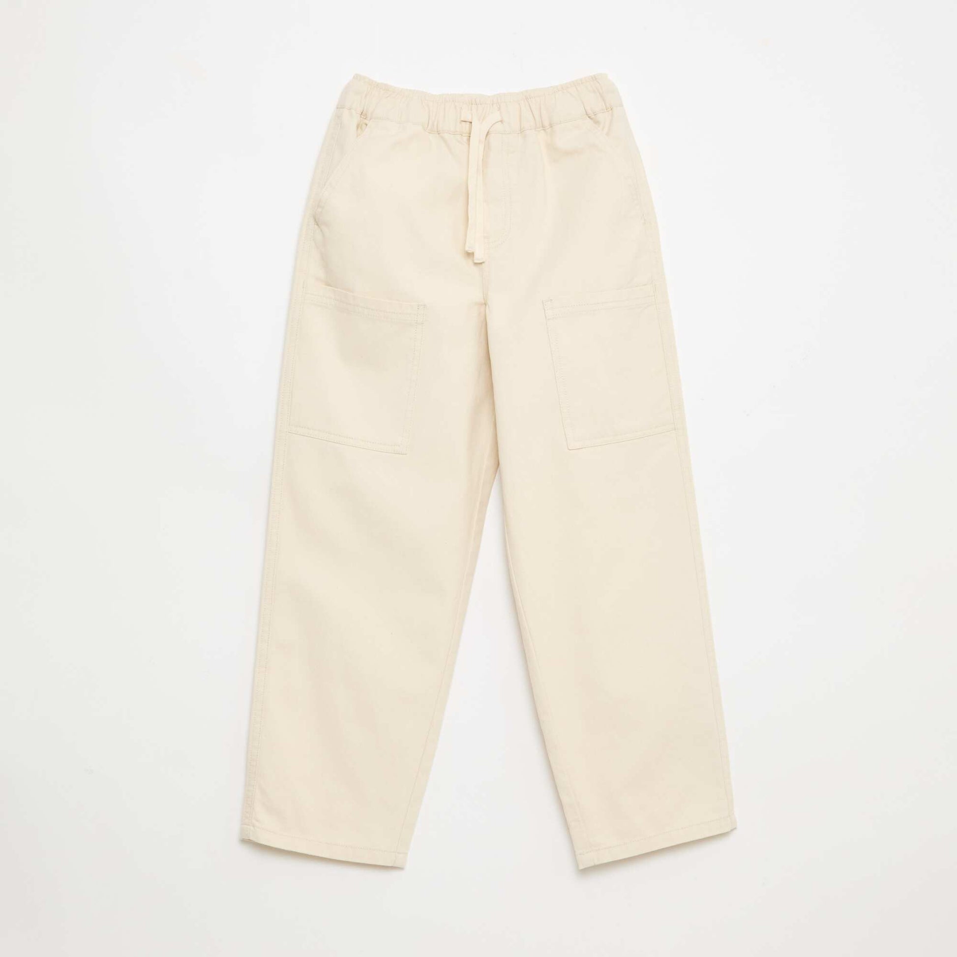 Jogpant avec poches plaquées latérales BEIGE