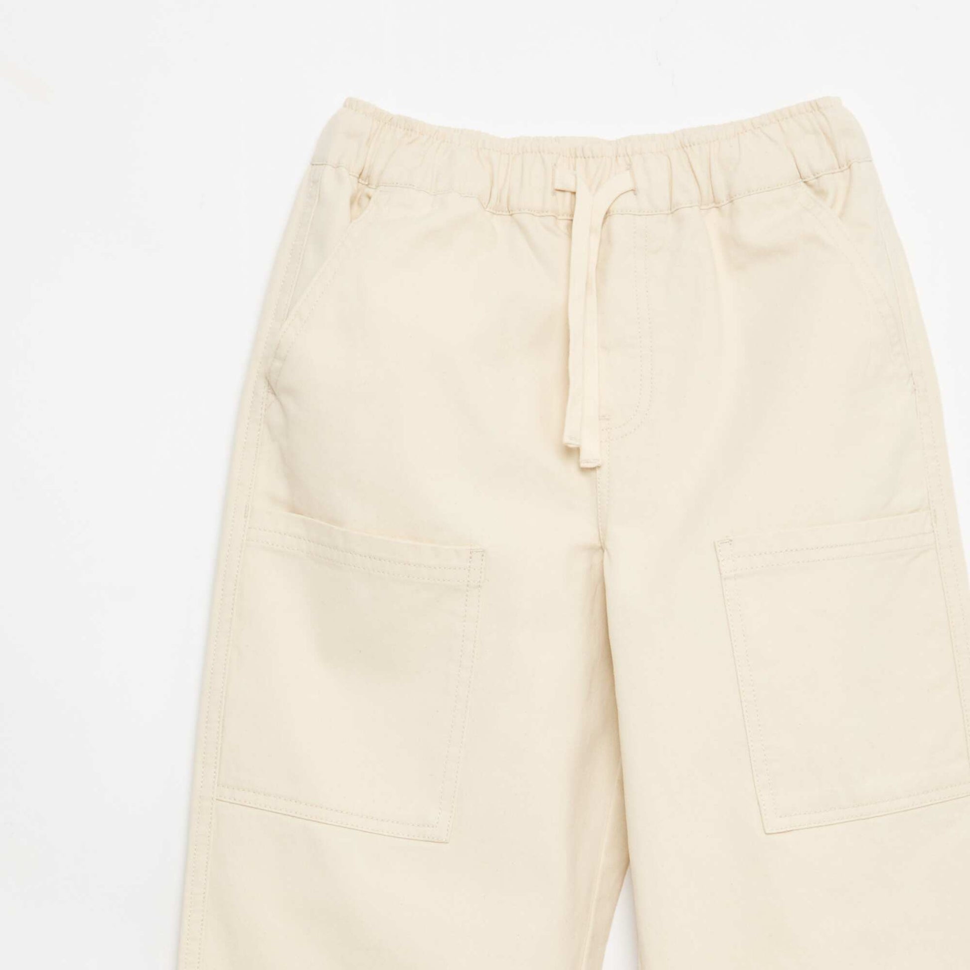 Jogpant avec poches plaquées latérales BEIGE
