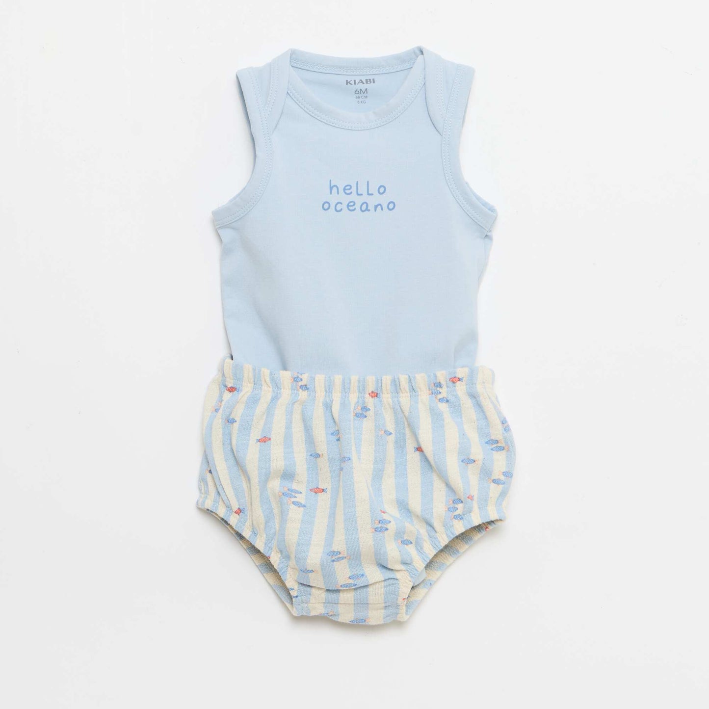 Ensemble 2 pièces - body + short BLEU