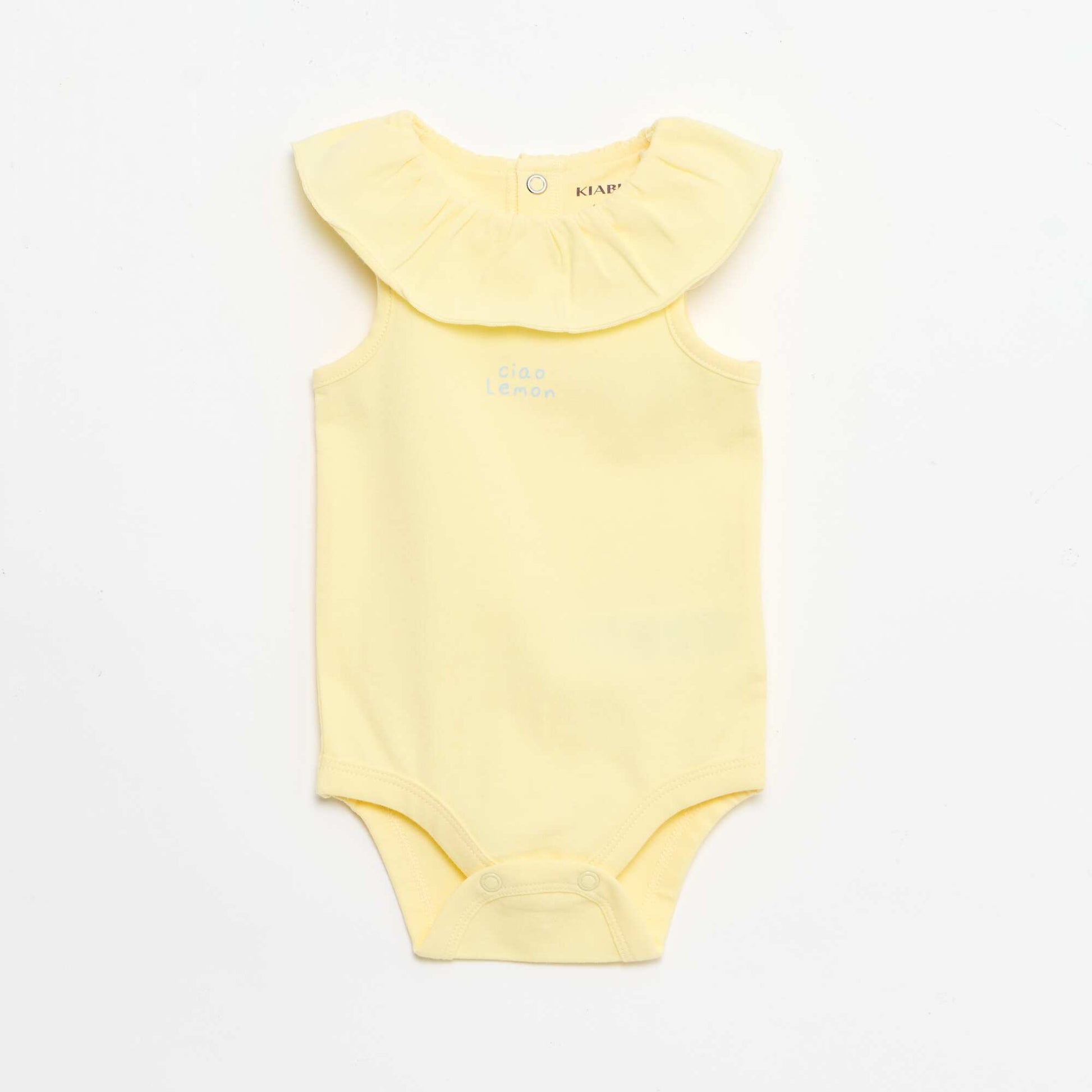 Ensemble 2 pièces body + culotte JAUNE