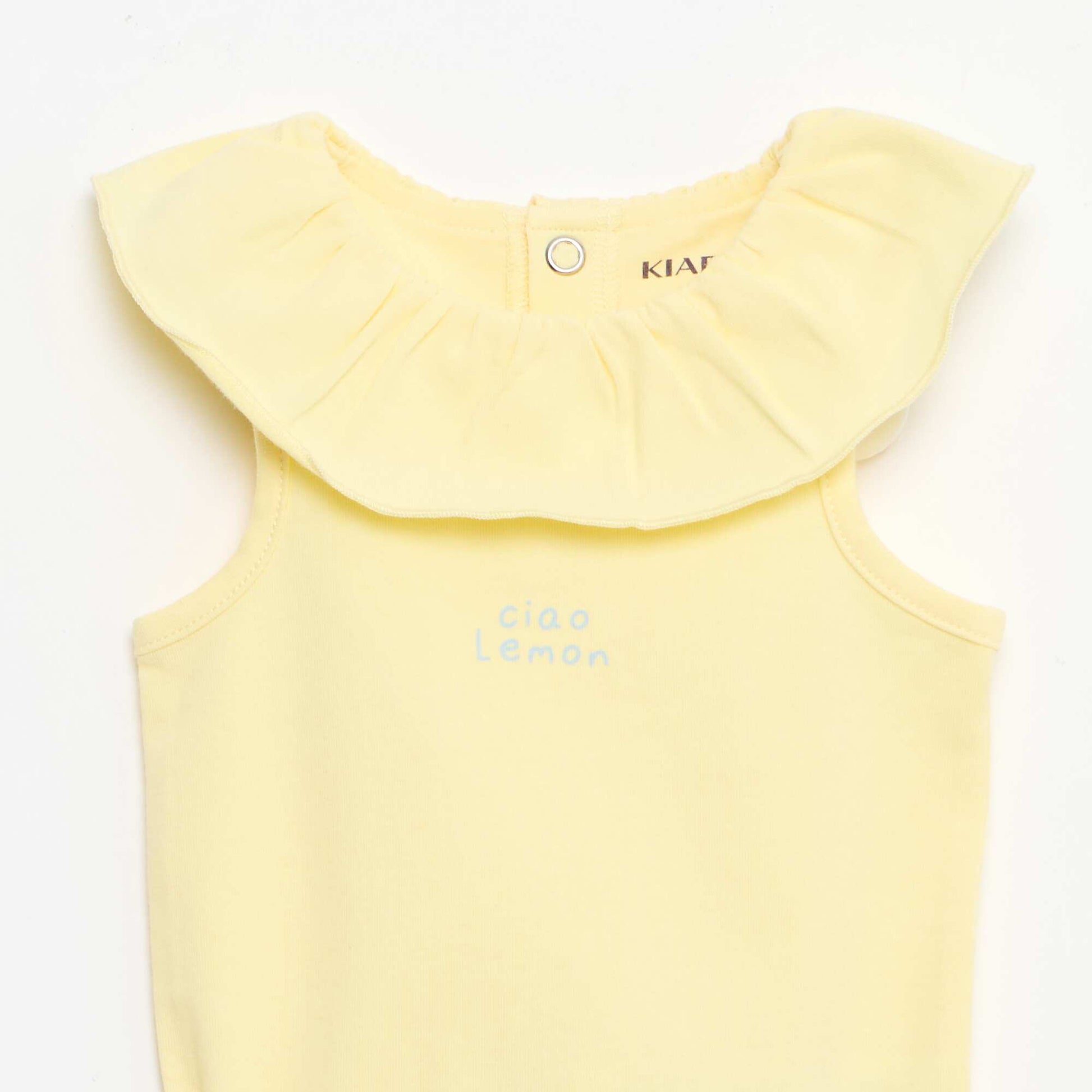 Ensemble 2 pièces body + culotte JAUNE