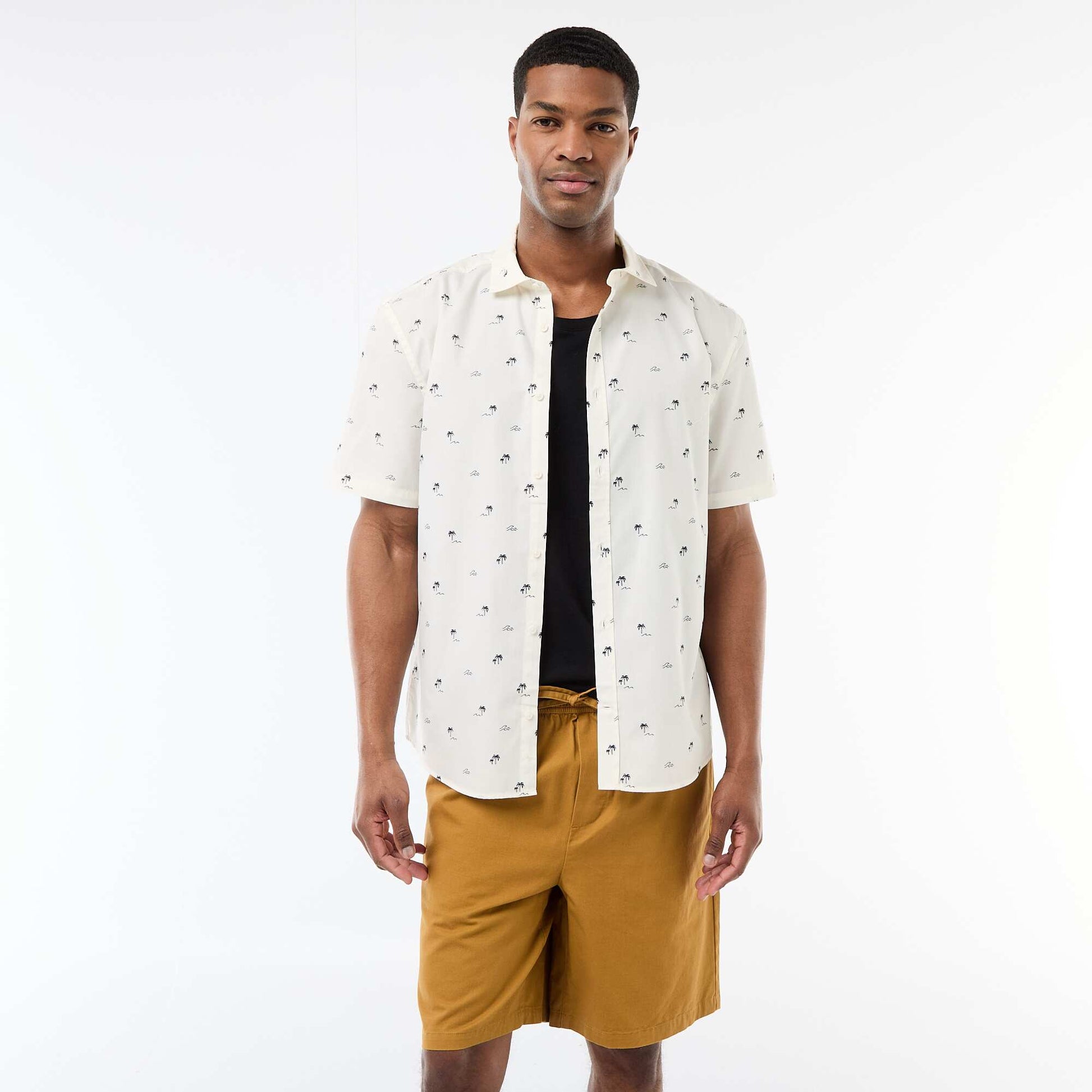 Short chino uni JAUNE