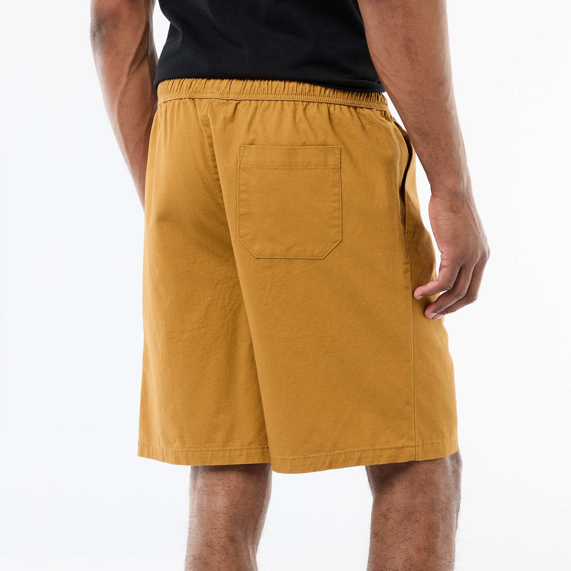 Short chino uni JAUNE