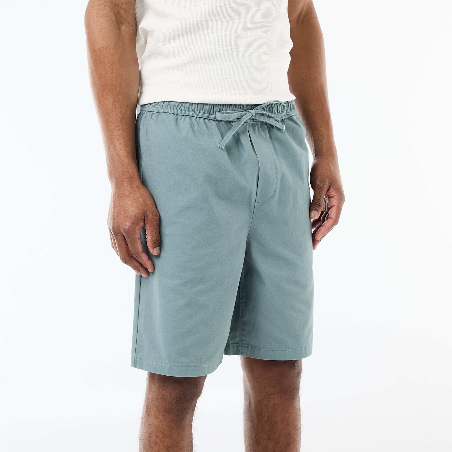 Short chino uni BLEU