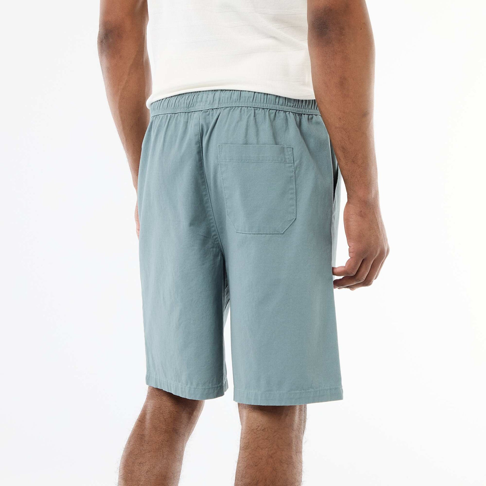 Short chino uni BLEU