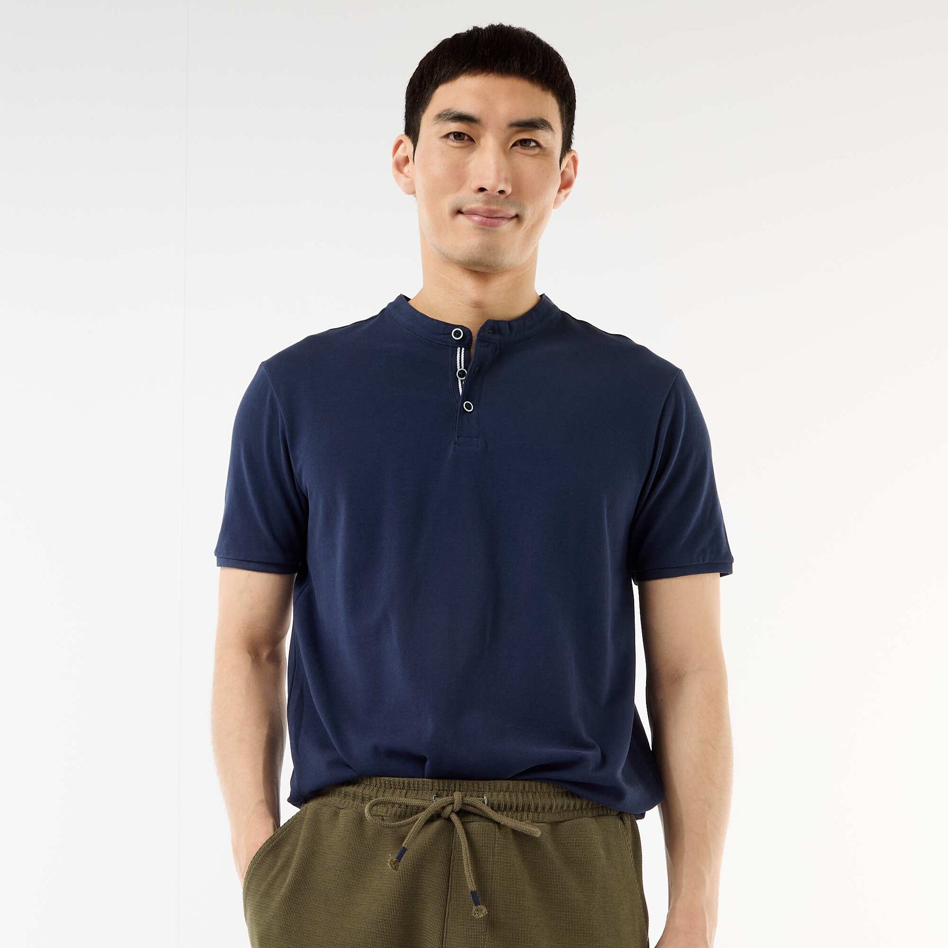 Polo col mao NOIR