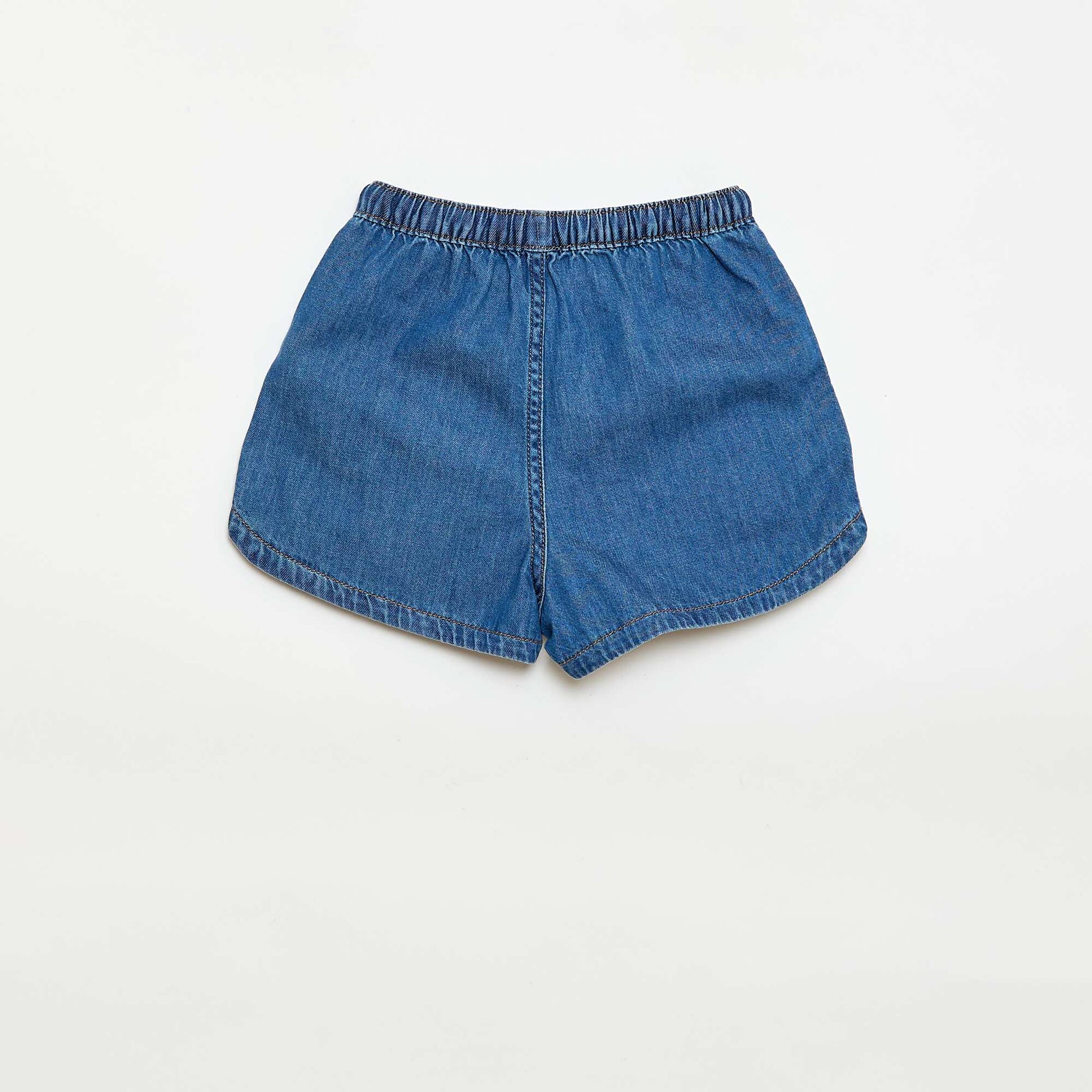 Short en  denim léger BLEU