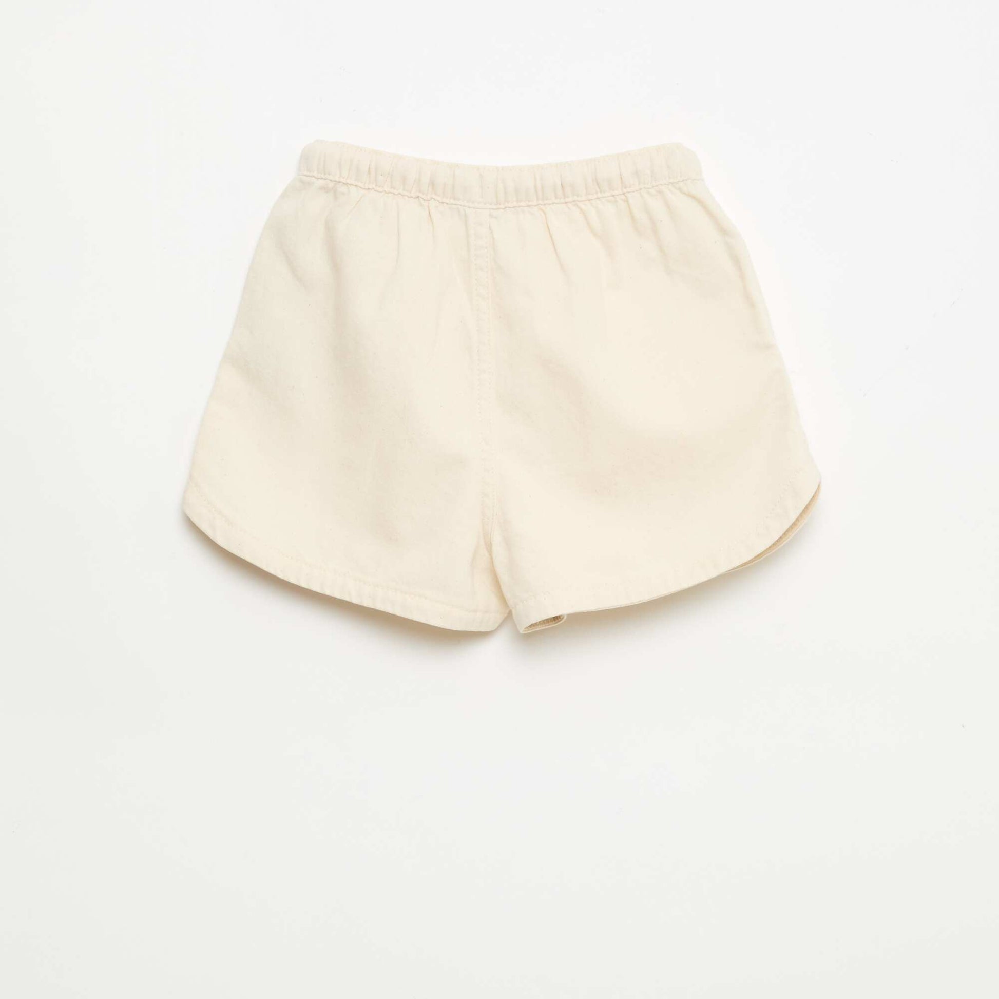 Short en denim léger BLANC
