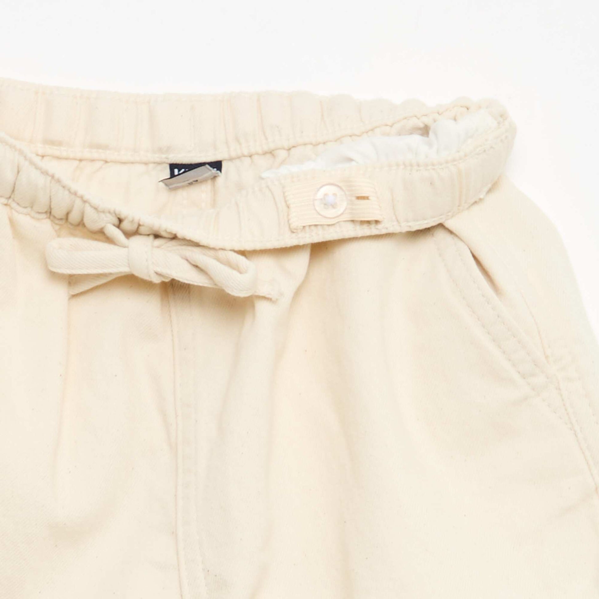 Short en denim léger BLANC