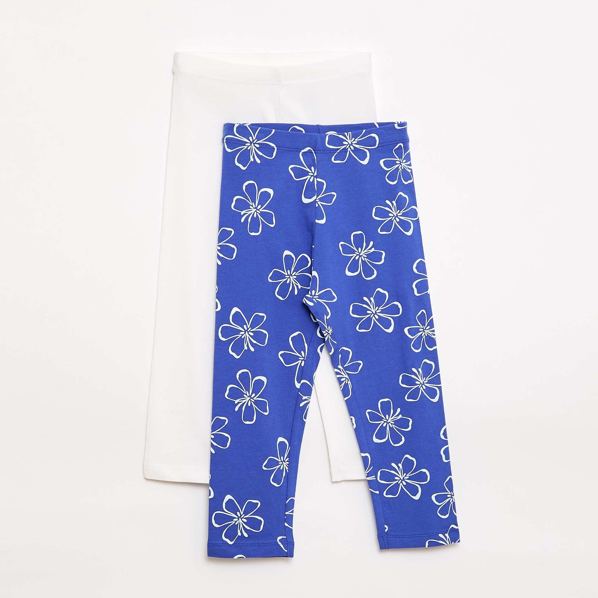 Lot de 2 leggings court BLANC