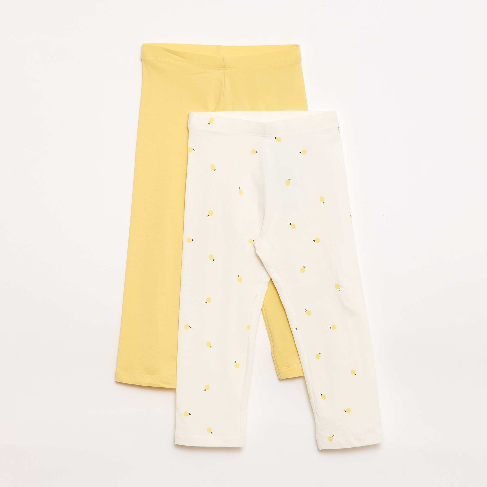 Lot de 2 leggings court JAUNE
