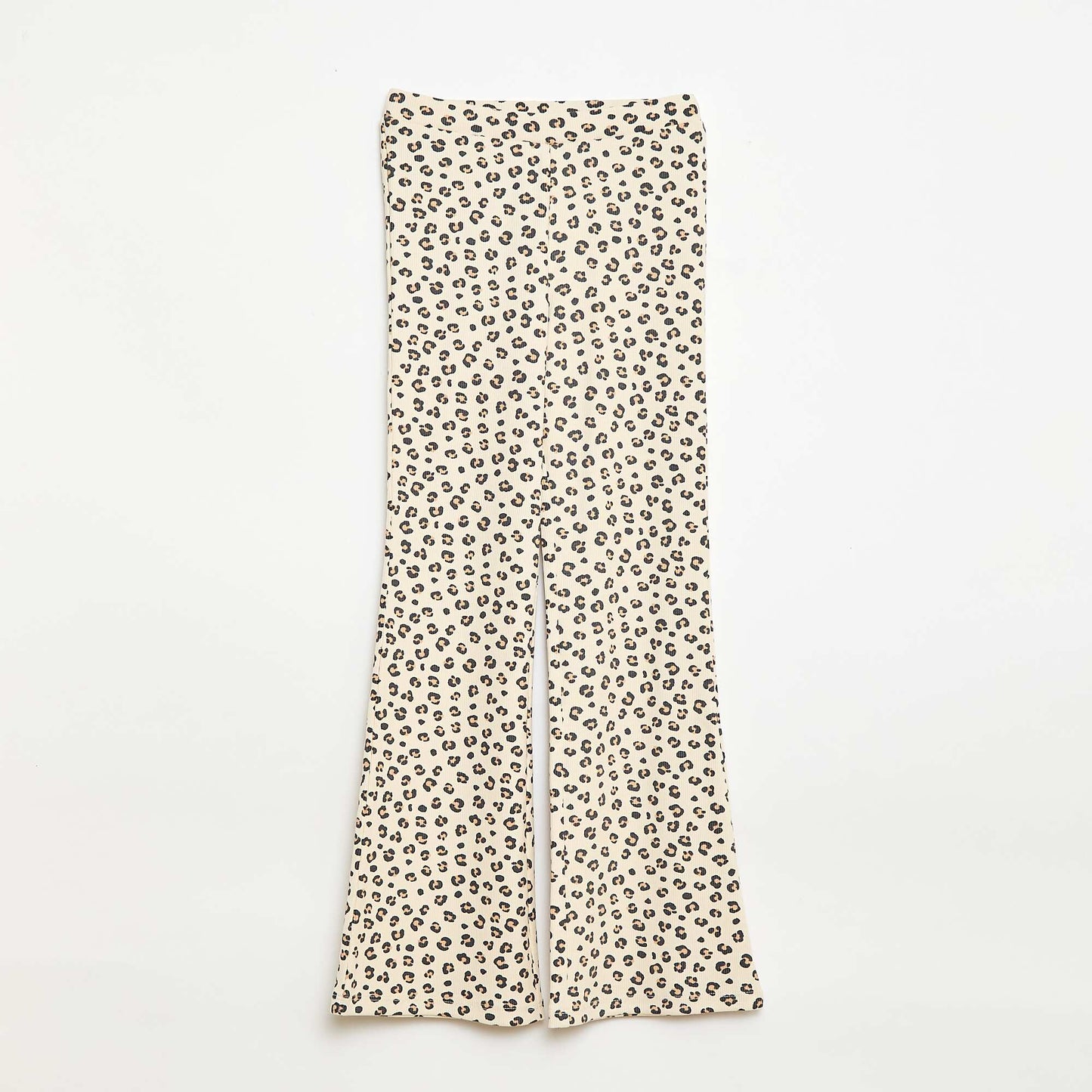 Legging côtelé à motif BEIGE