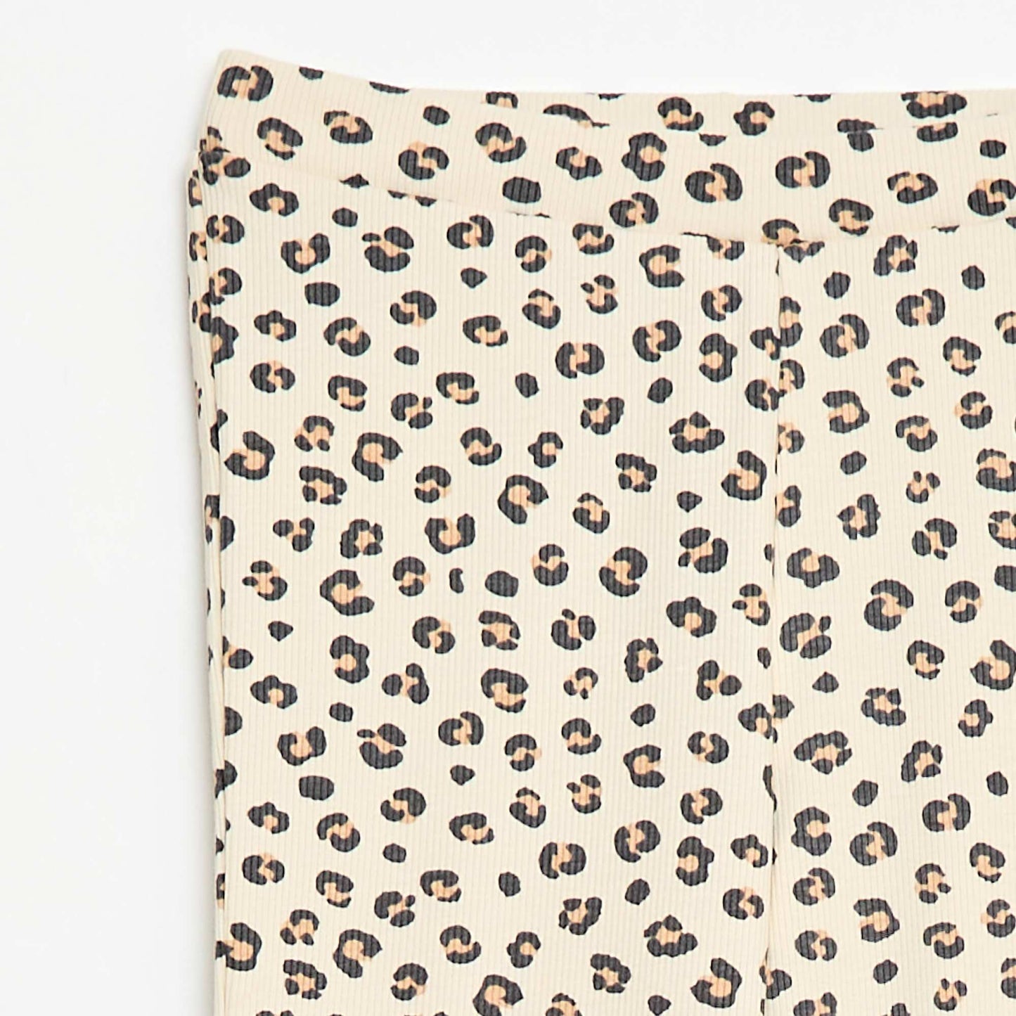 Legging côtelé à motif BEIGE