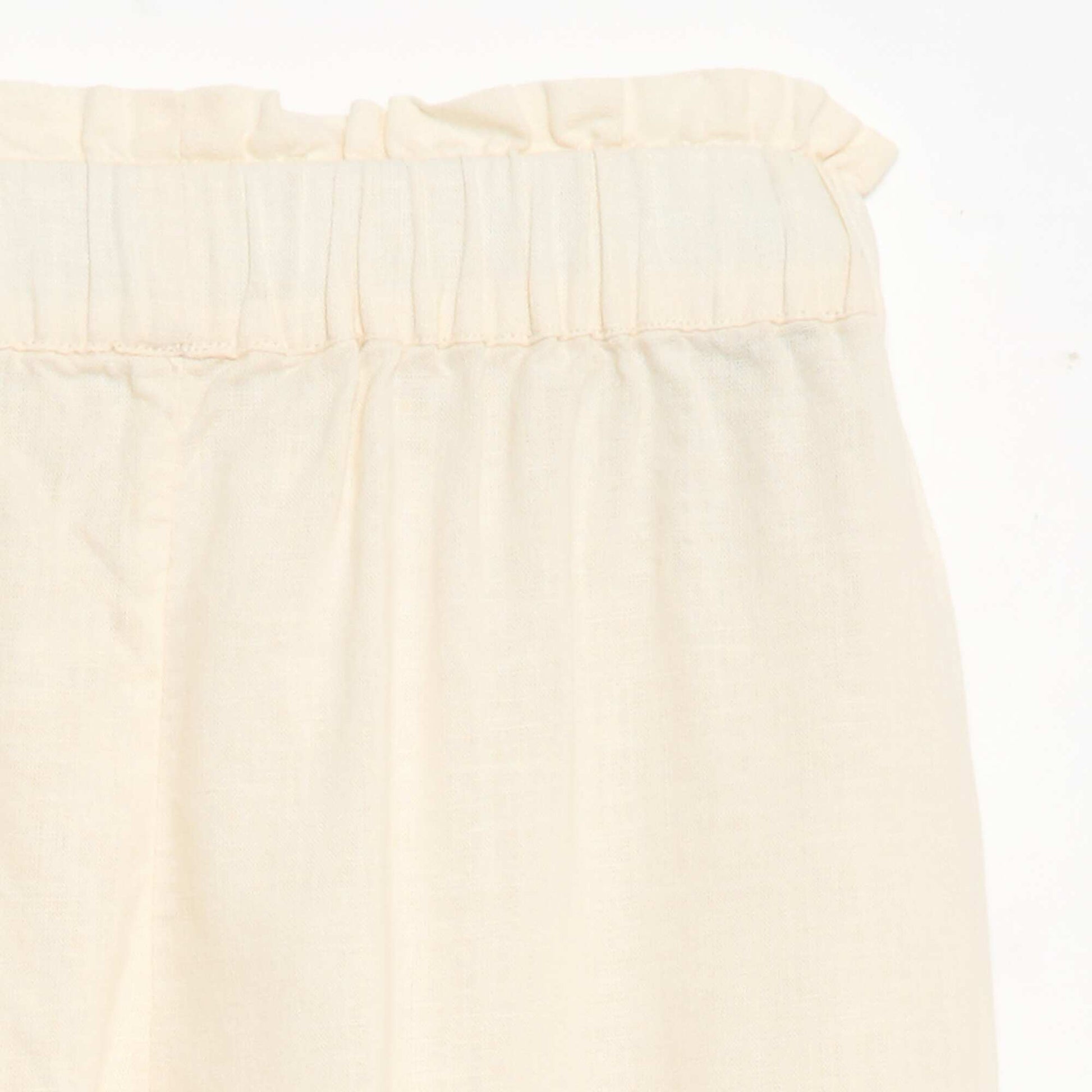 Pantalon en lin mélangé BLANC