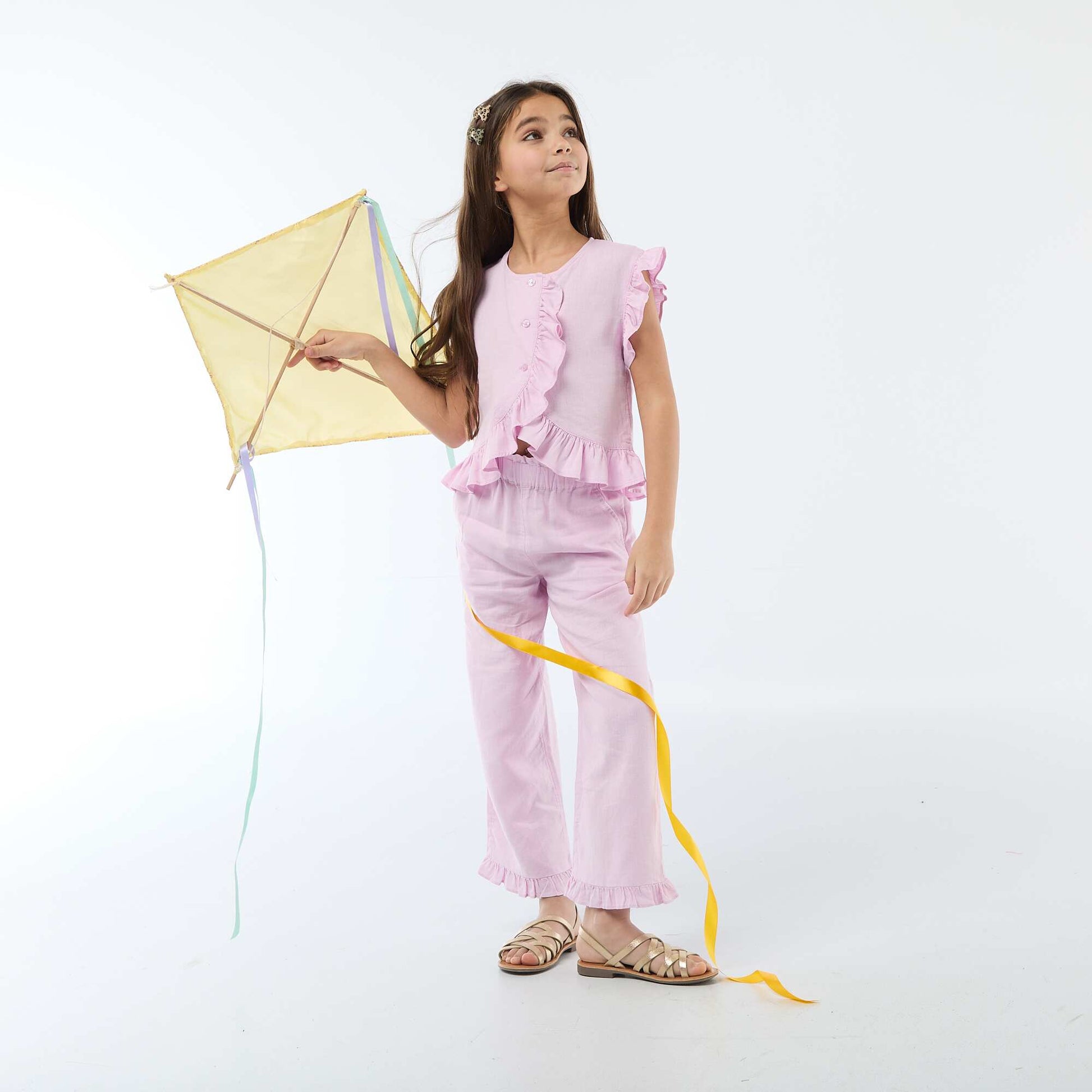 Pantalon en lin mélangé VIOLET