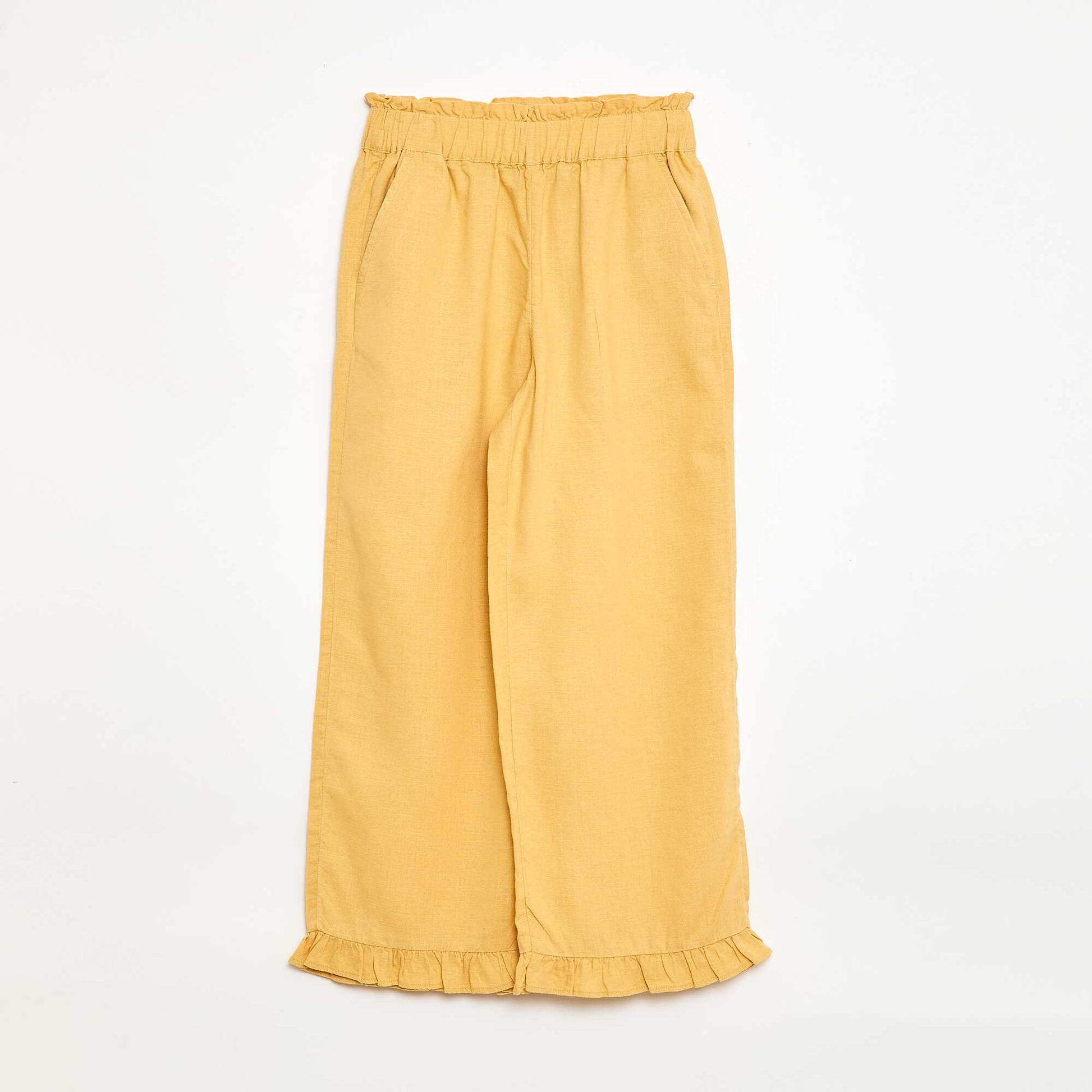 Pantalon en lin mélangé BEIGE