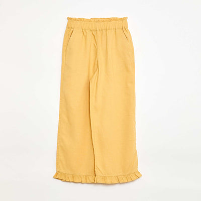 Pantalon en lin mélangé BEIGE