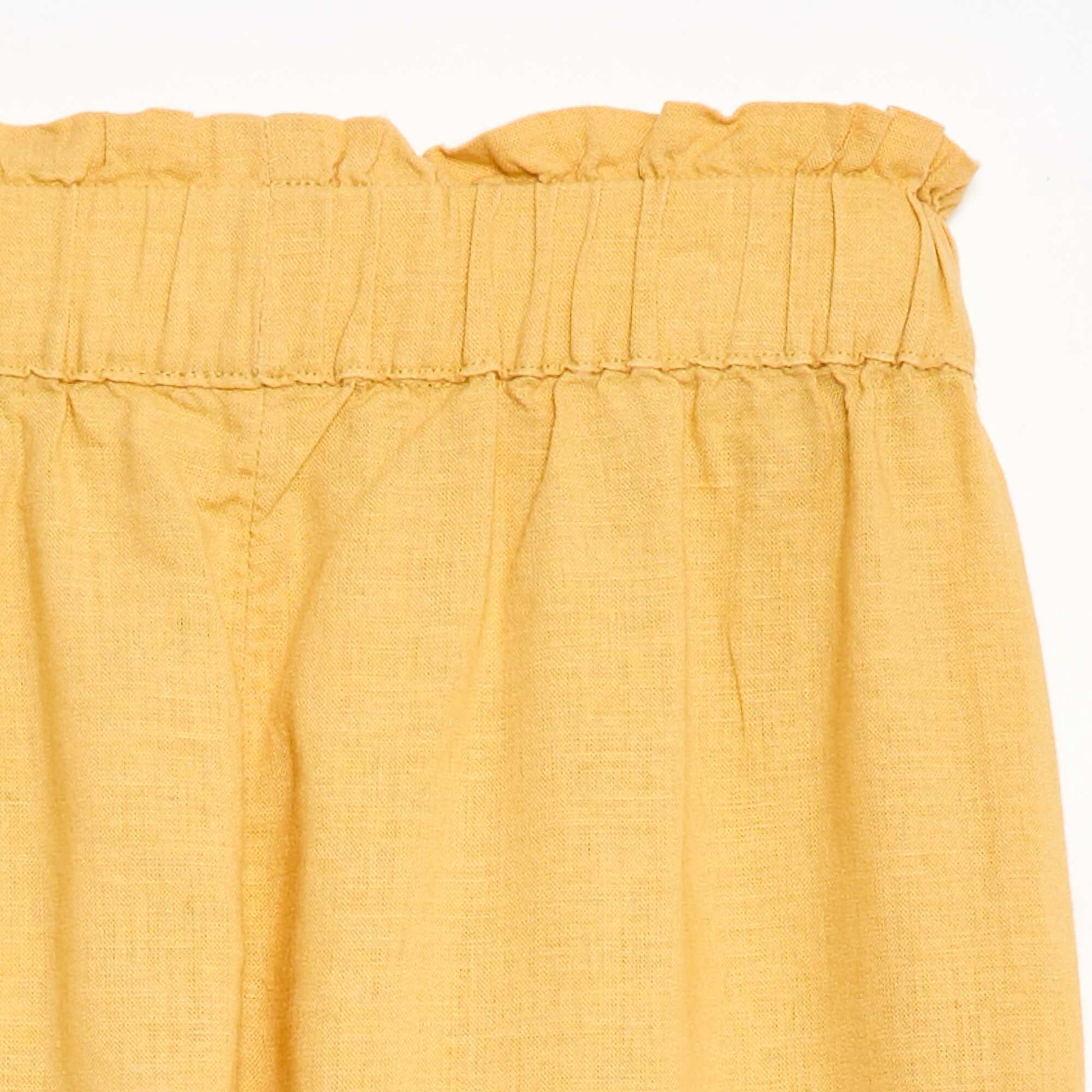 Pantalon en lin mélangé BEIGE