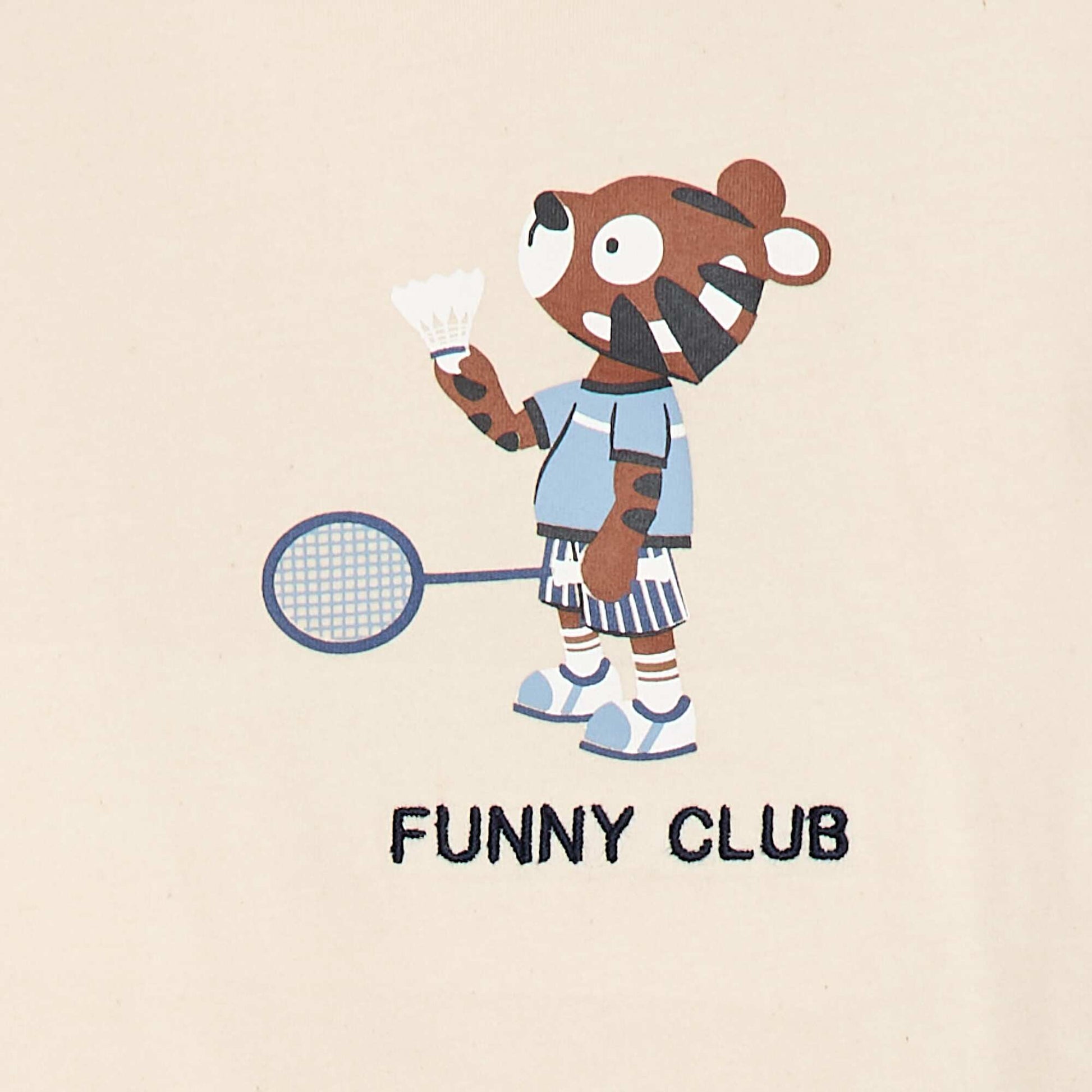 T-shirt en jersey imprimé manches courtes BLANC