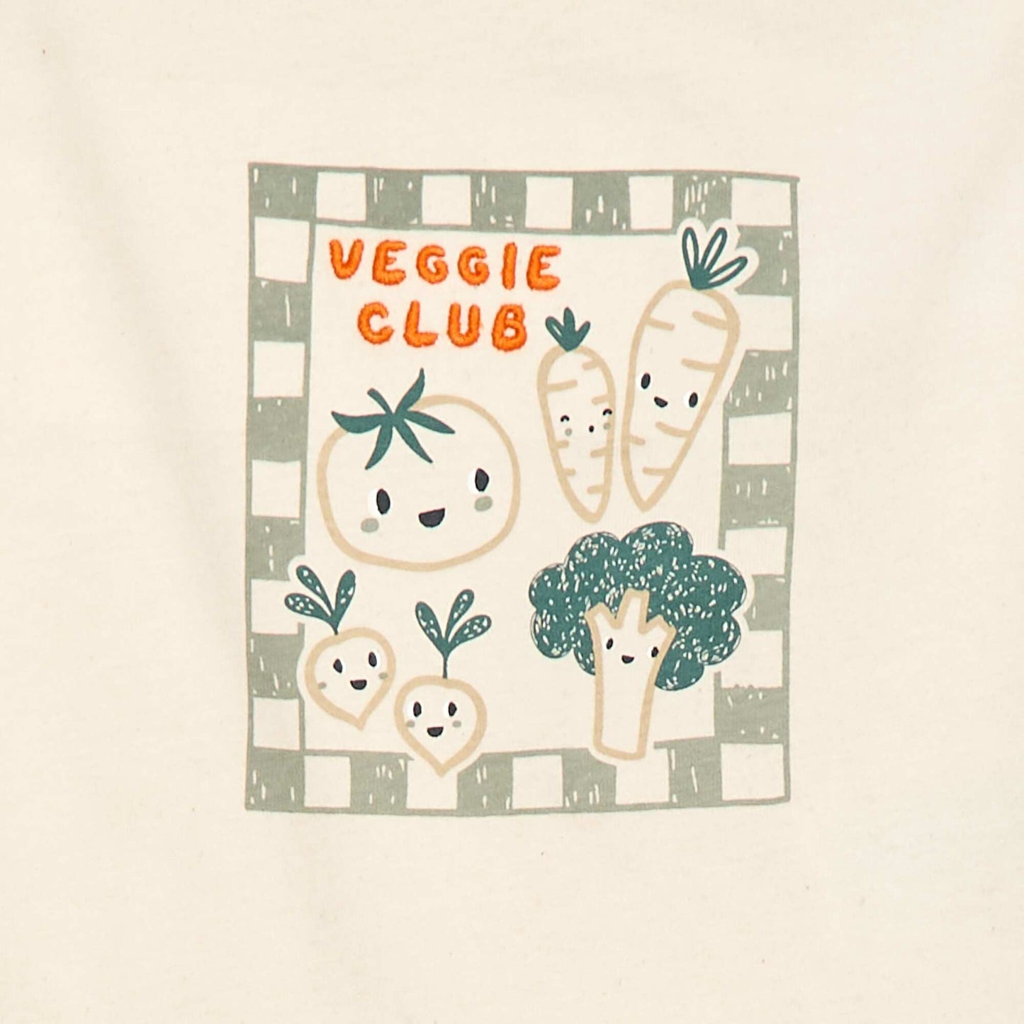 T-shirt manches longues avec imprimé et broderie BLANC