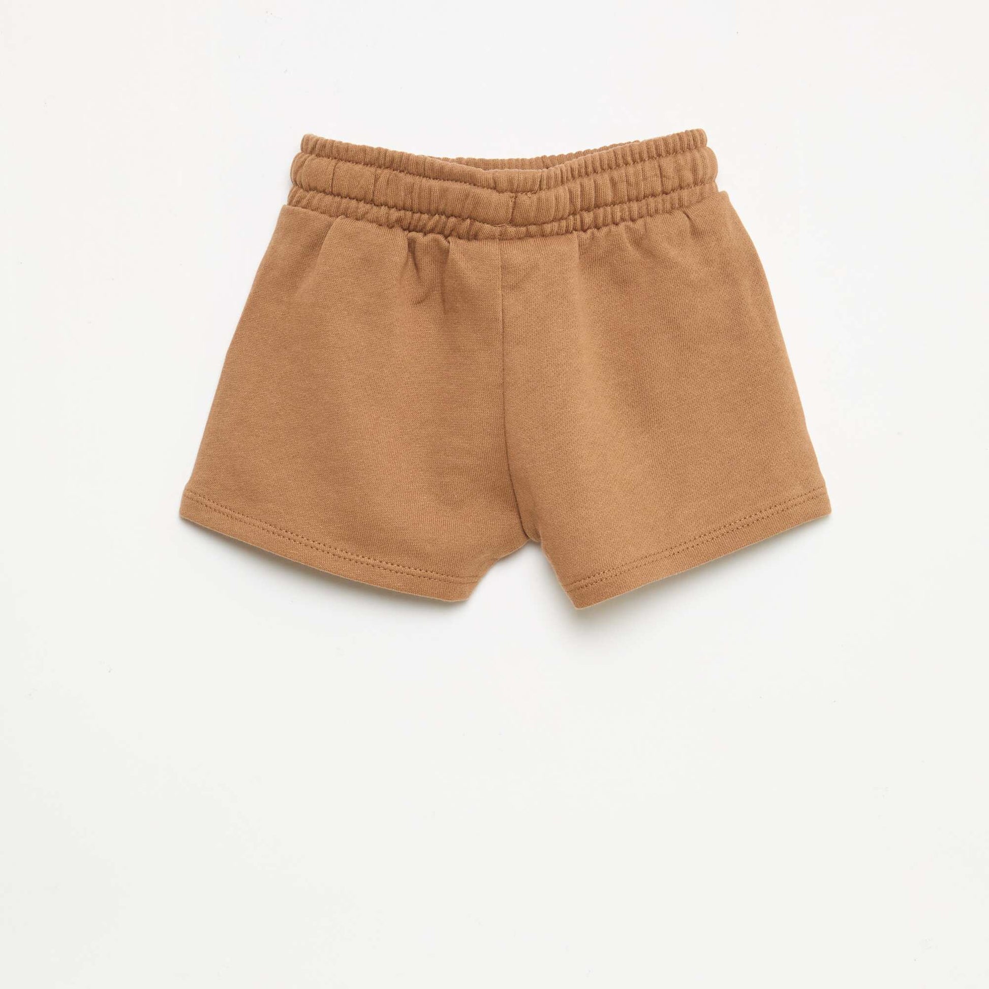 Short en molleton non gratté BEIGE