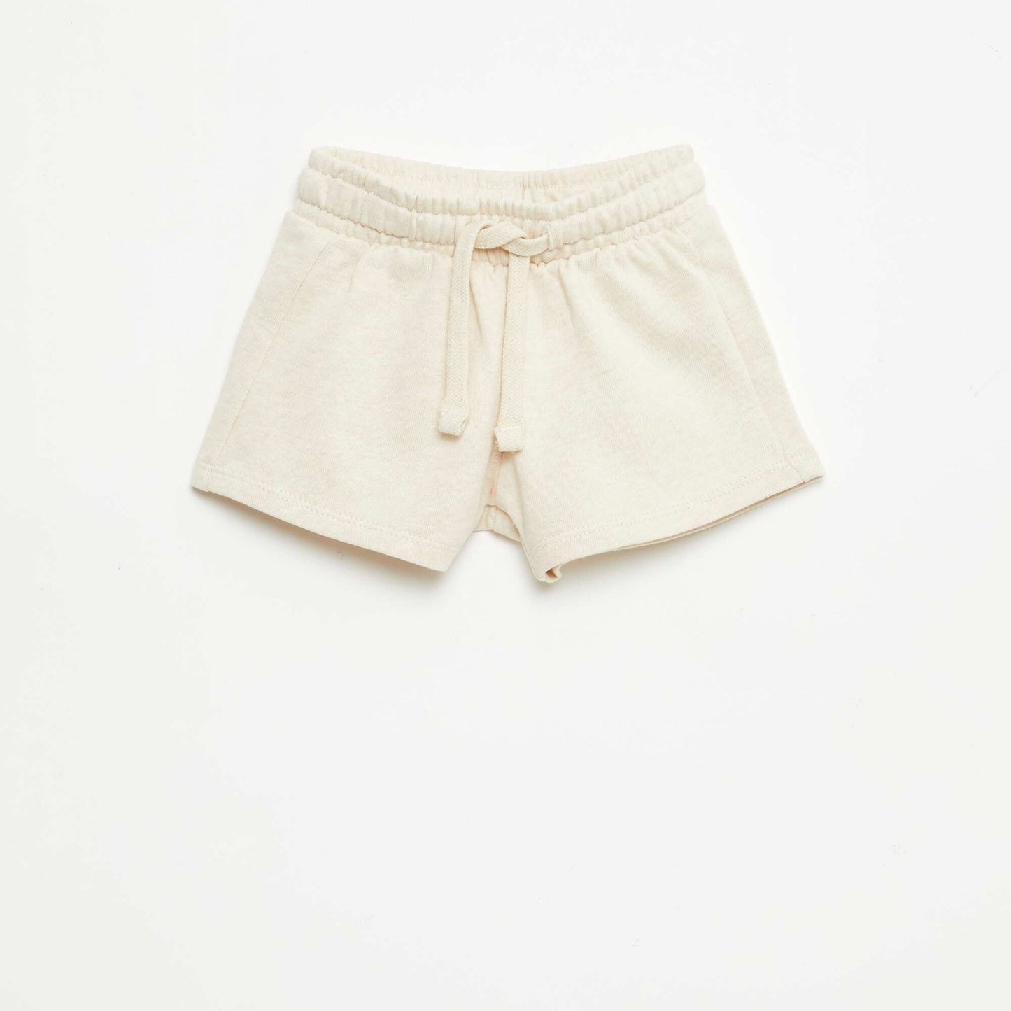 Short en molleton non gratté BEIGE