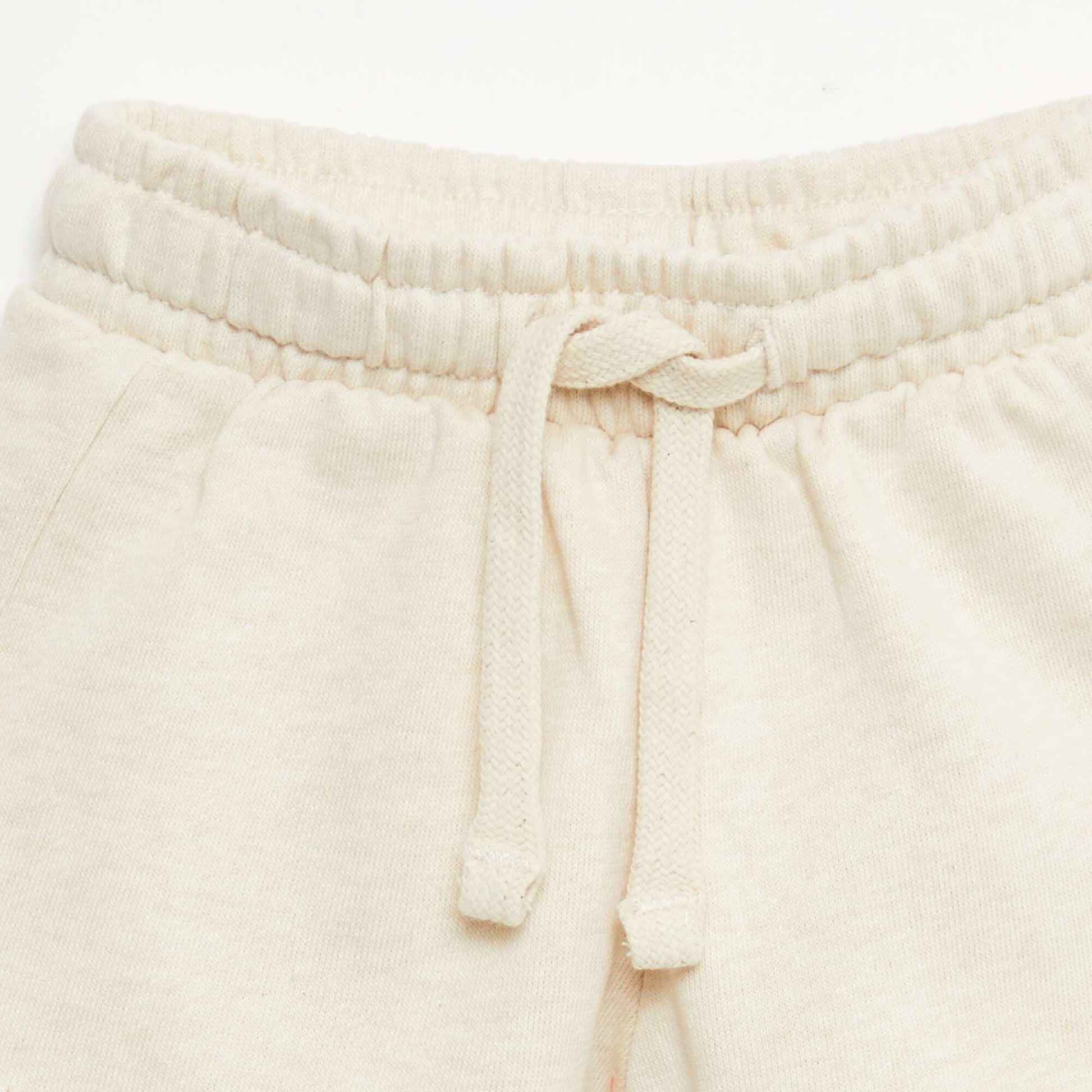 Short en molleton non gratté BEIGE