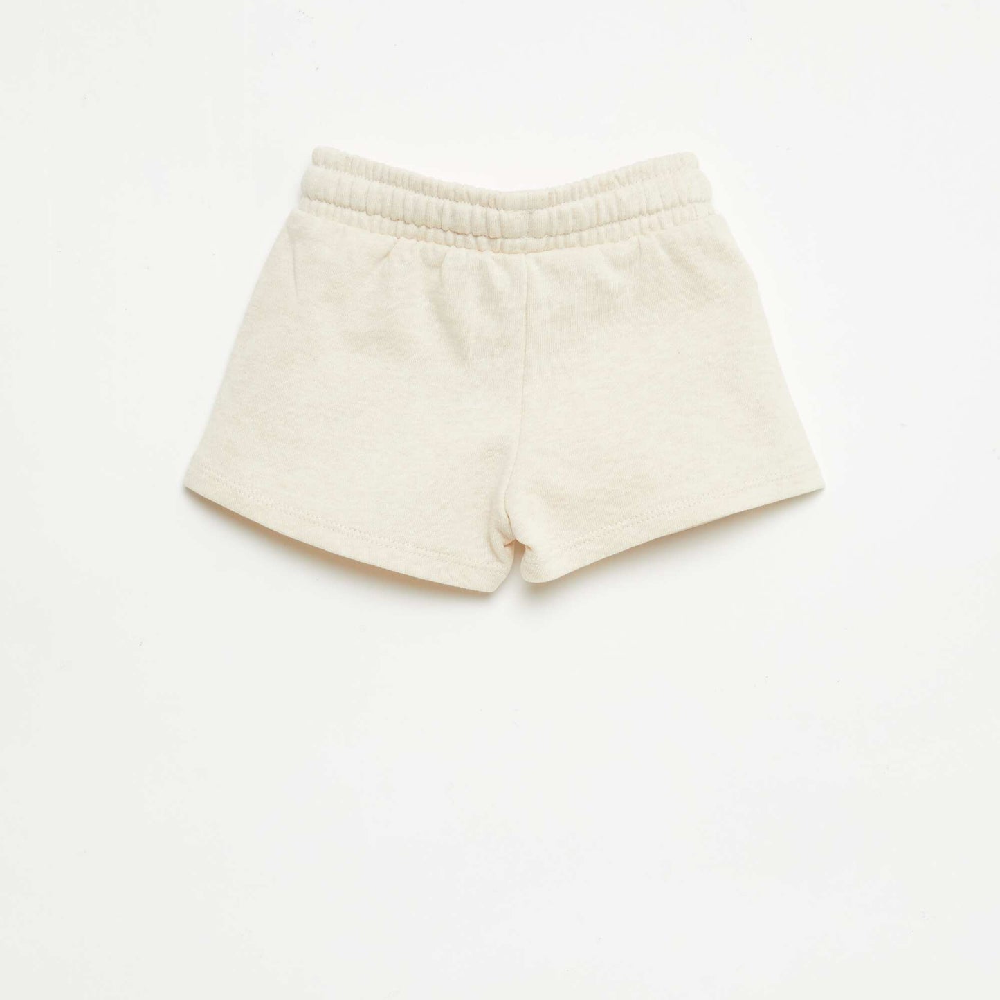 Short en molleton non gratté BEIGE