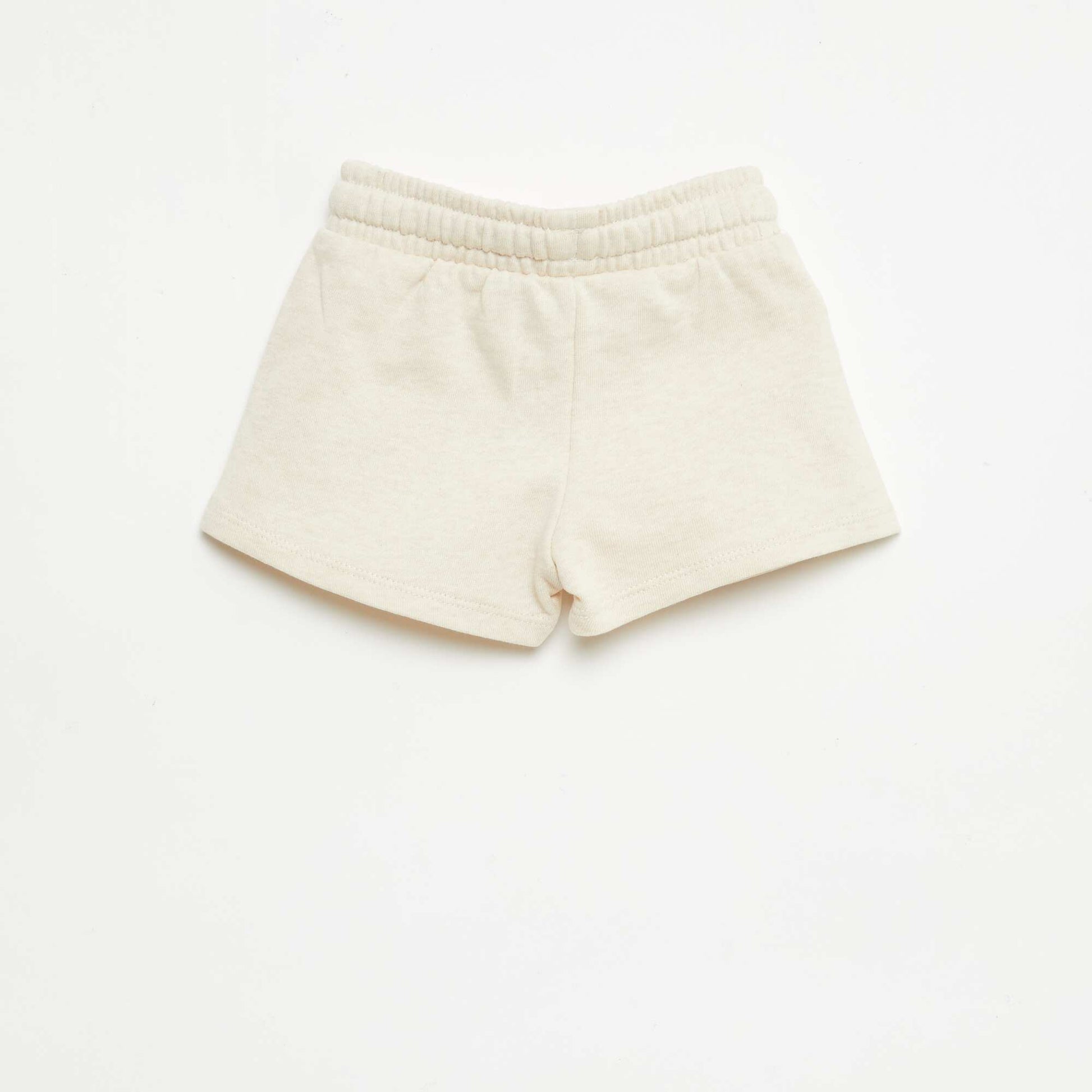 Short en molleton non gratté BEIGE