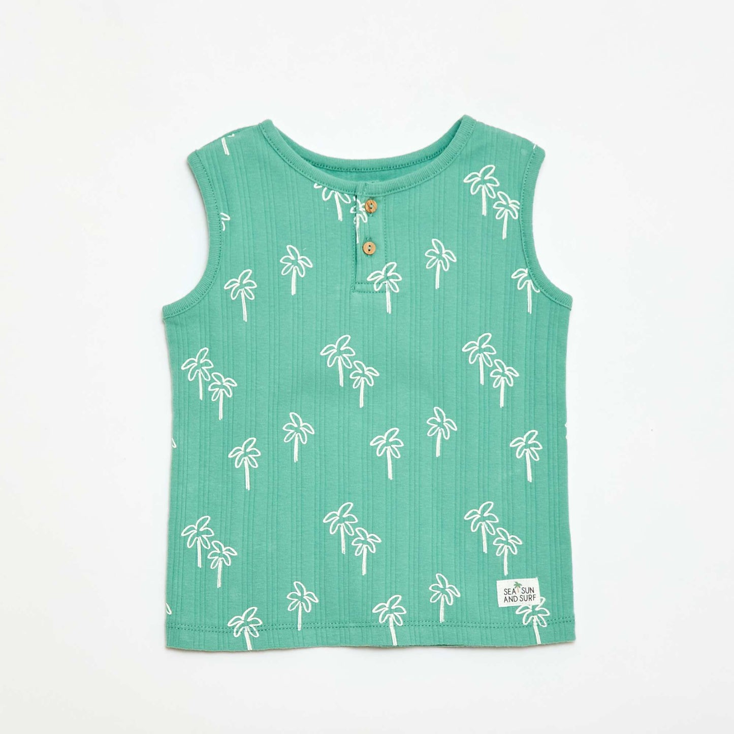 Pyjama court débardeur + short - 2 pièces VERT