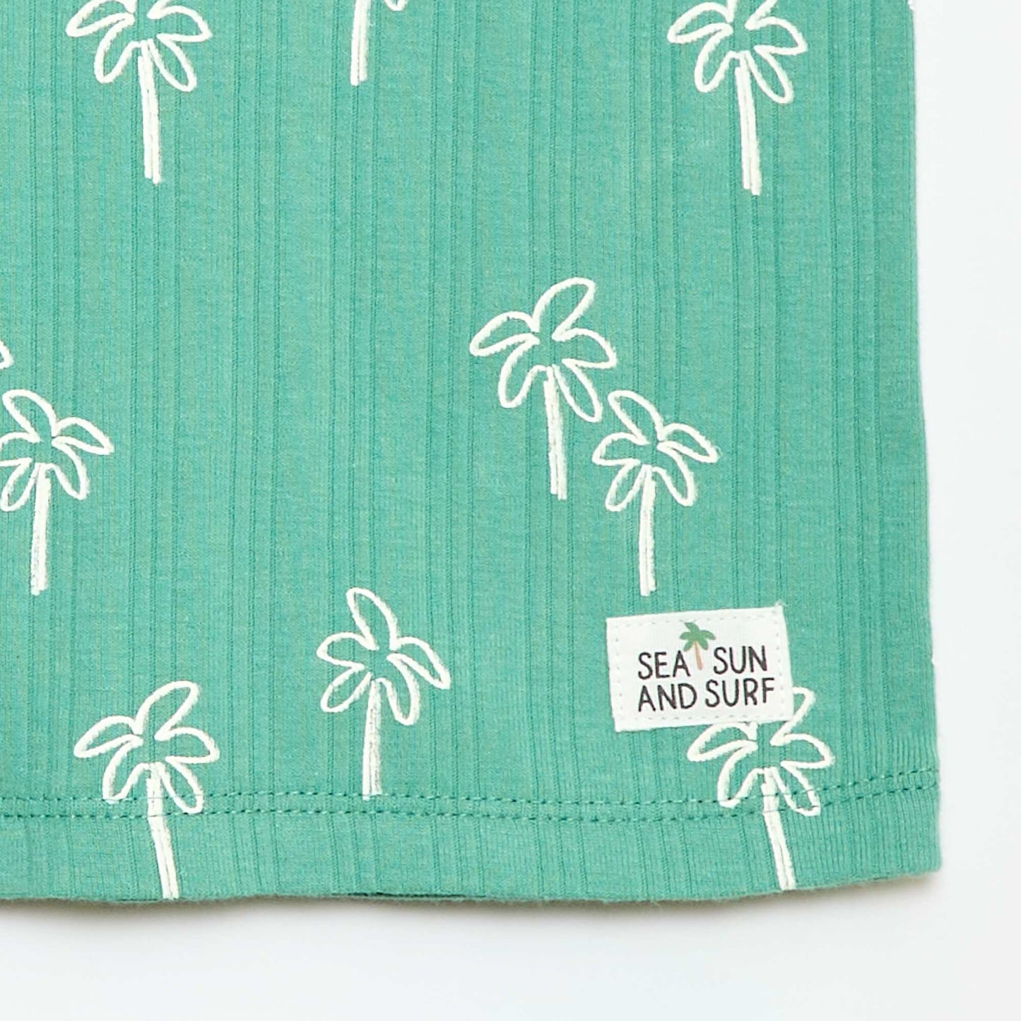 Pyjama court débardeur + short - 2 pièces VERT