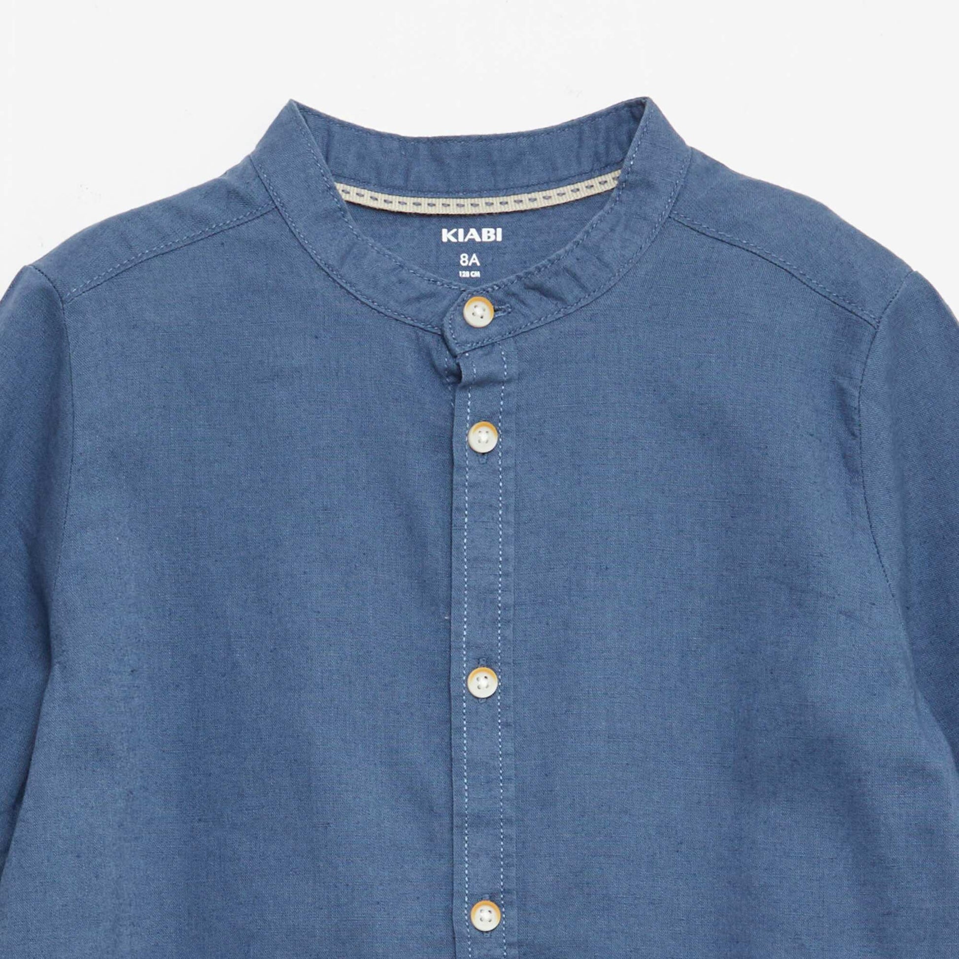 Chemisette en coton BLEU
