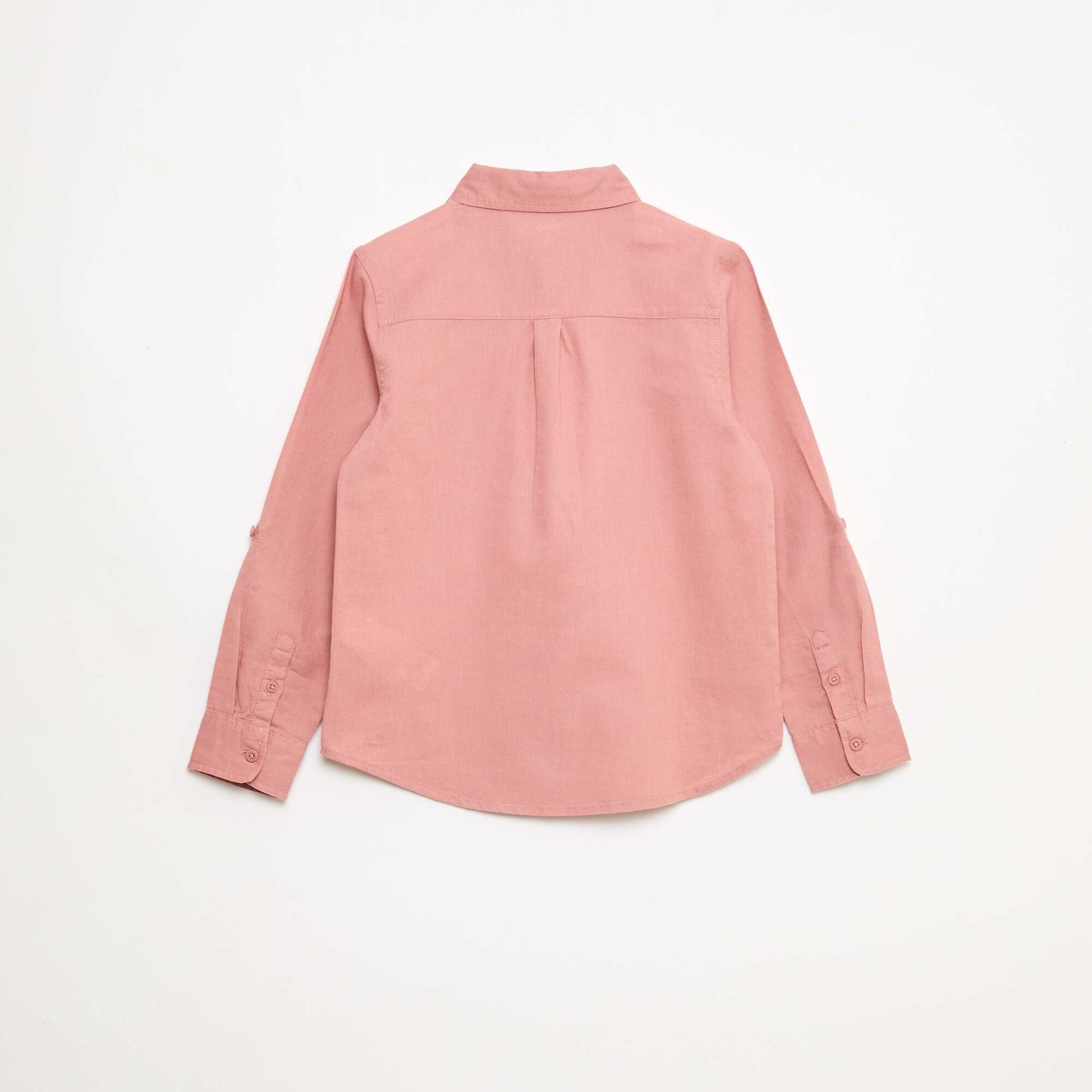 Chemise avec poche et manches retroussables ROSE