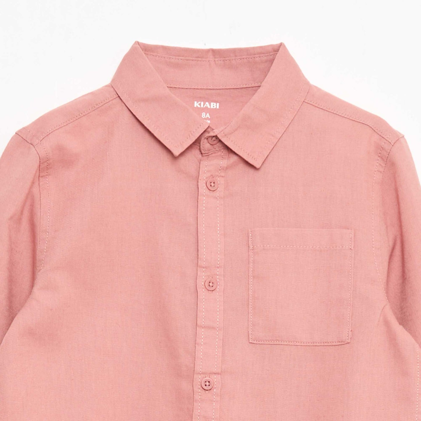 Chemise avec poche et manches retroussables ROSE