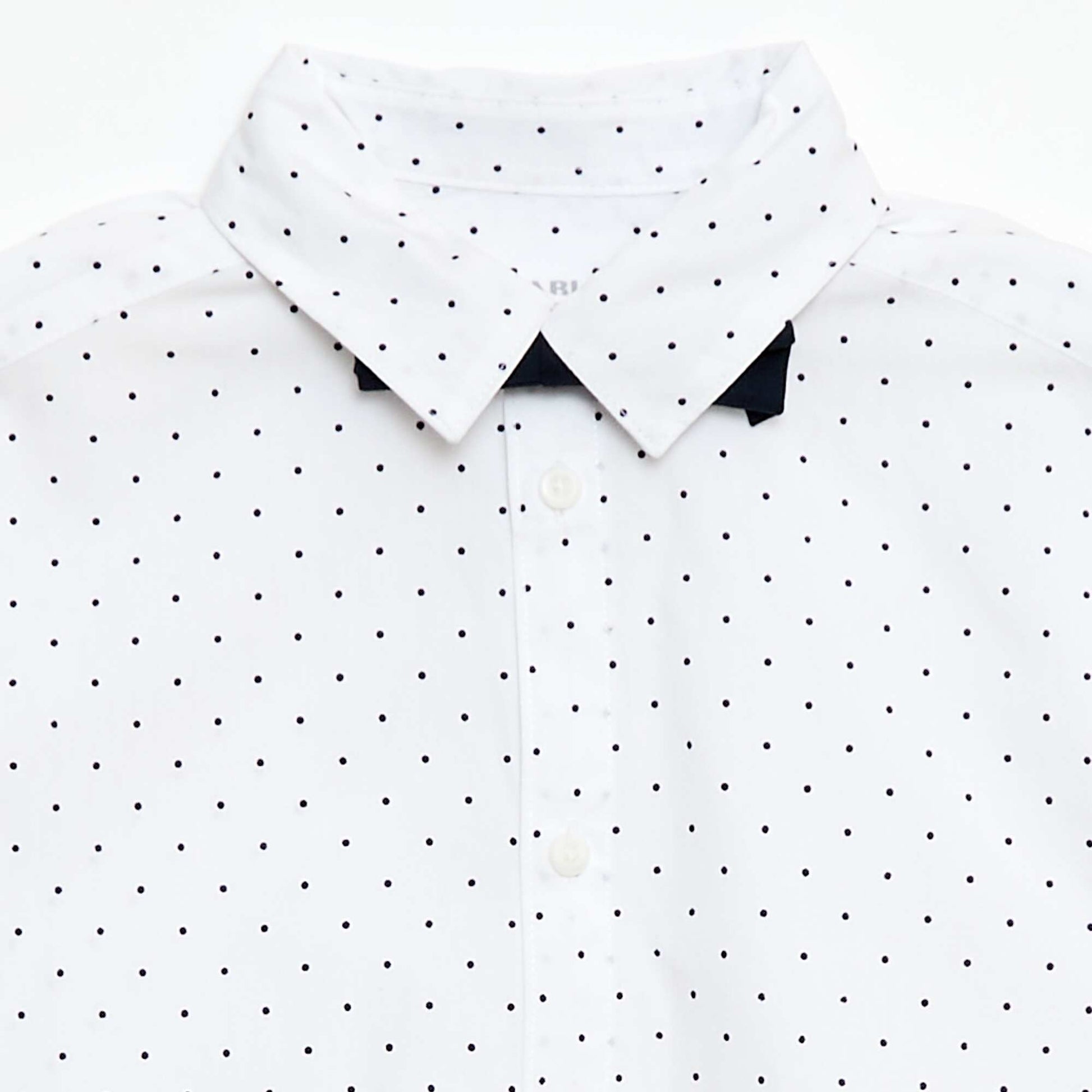 Chemise en popeline avec nœud papillon BLANC