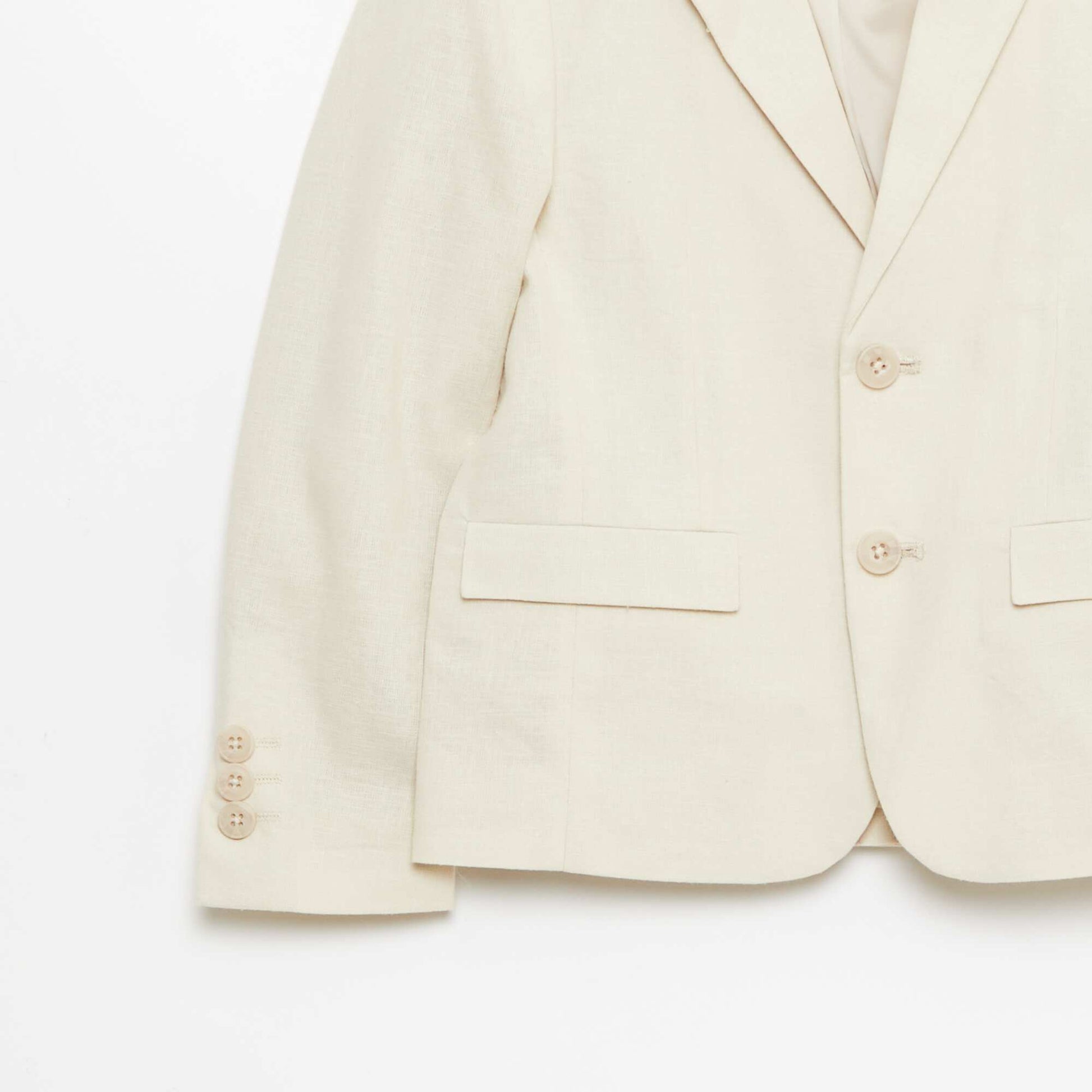 Veste de costume unie BEIGE