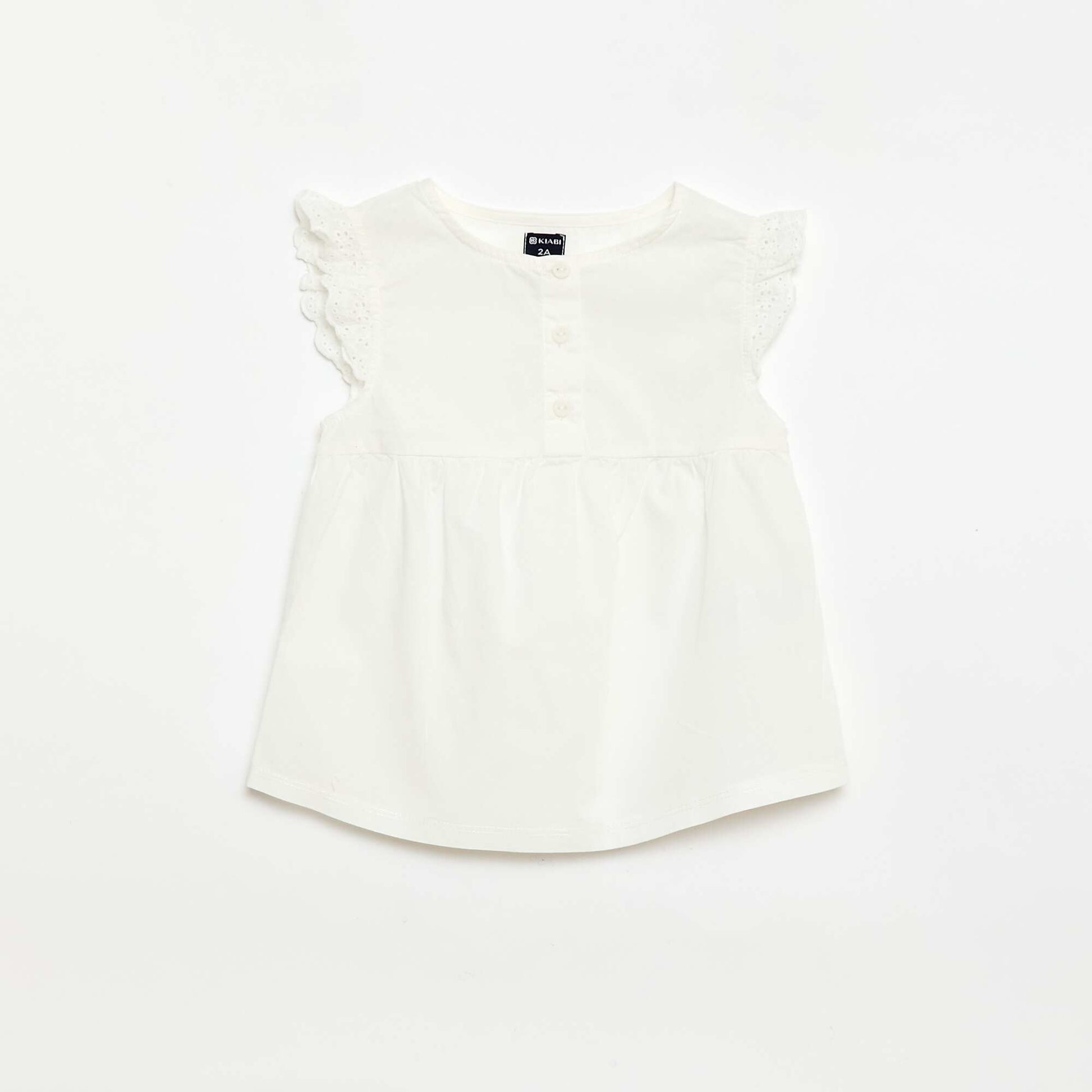 Pyjama court débardeur + short - 2 pièces BLANC