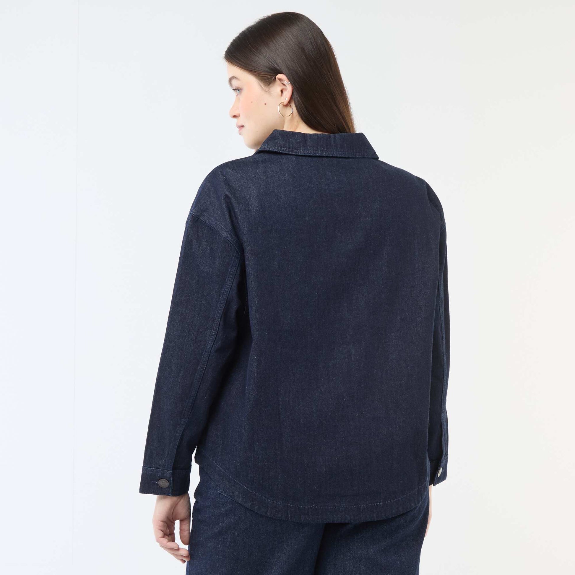 Blouse droite en denim BLEU