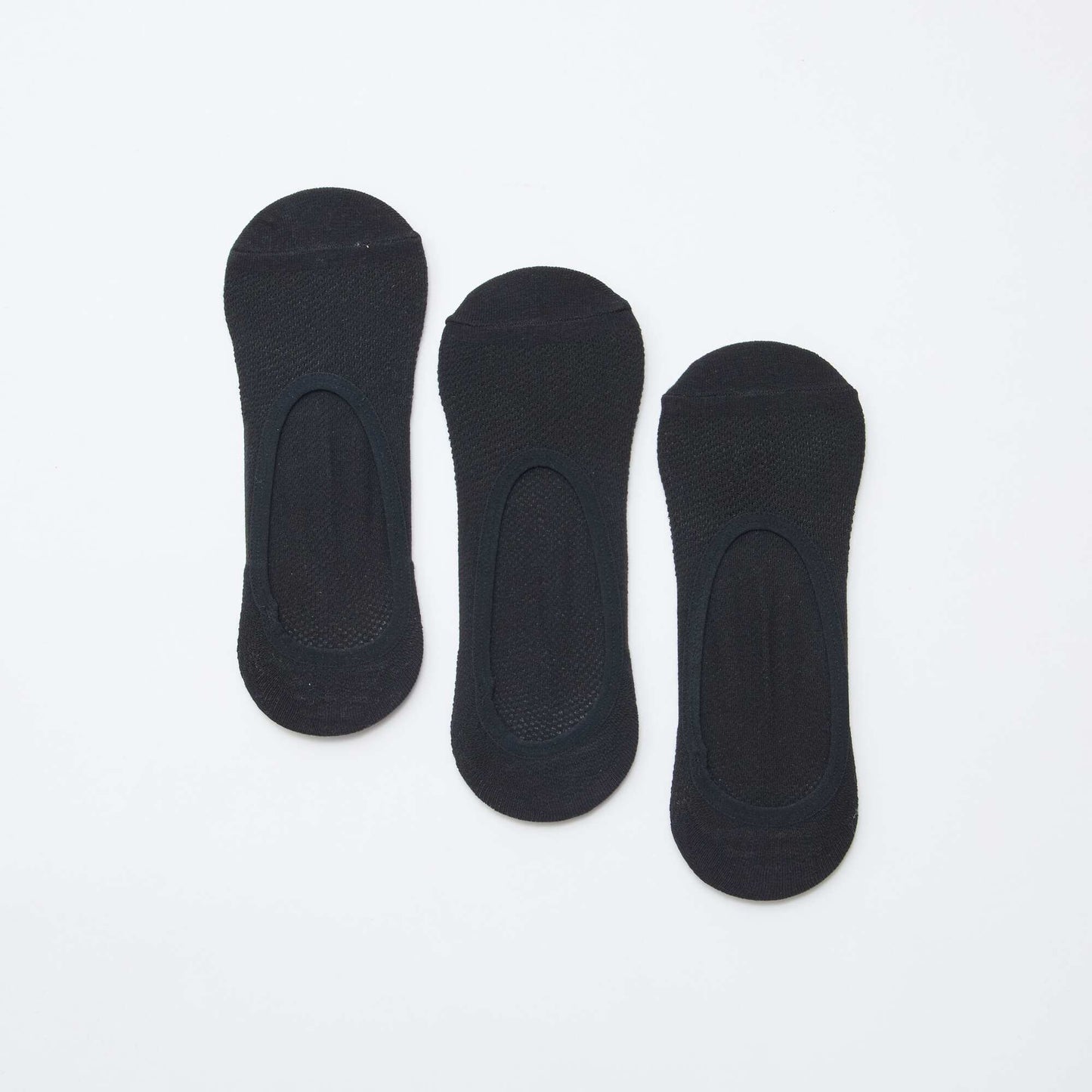Lot de 3 ballerines protège-pieds Invisibles NOIR