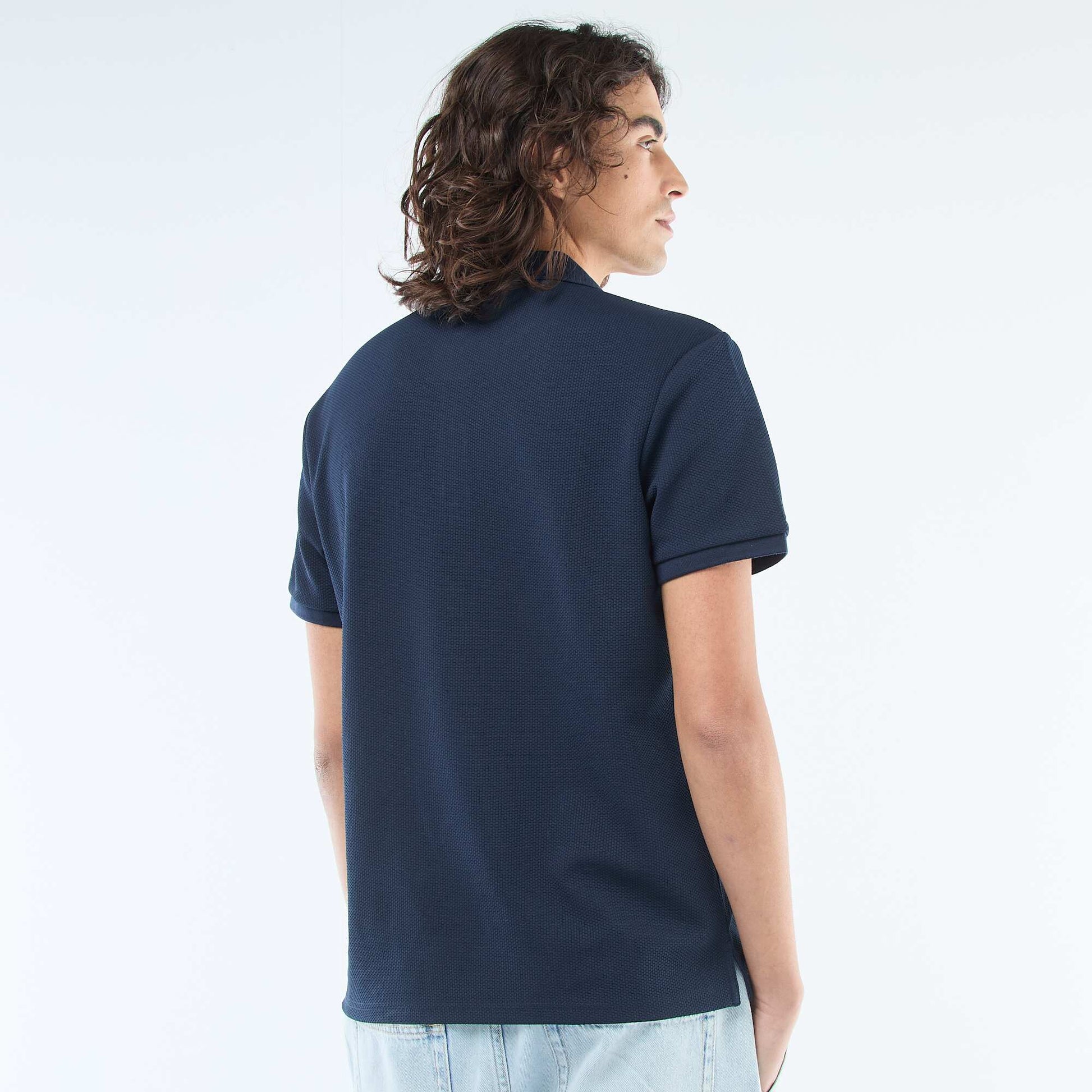 Polo col zippé BLEU