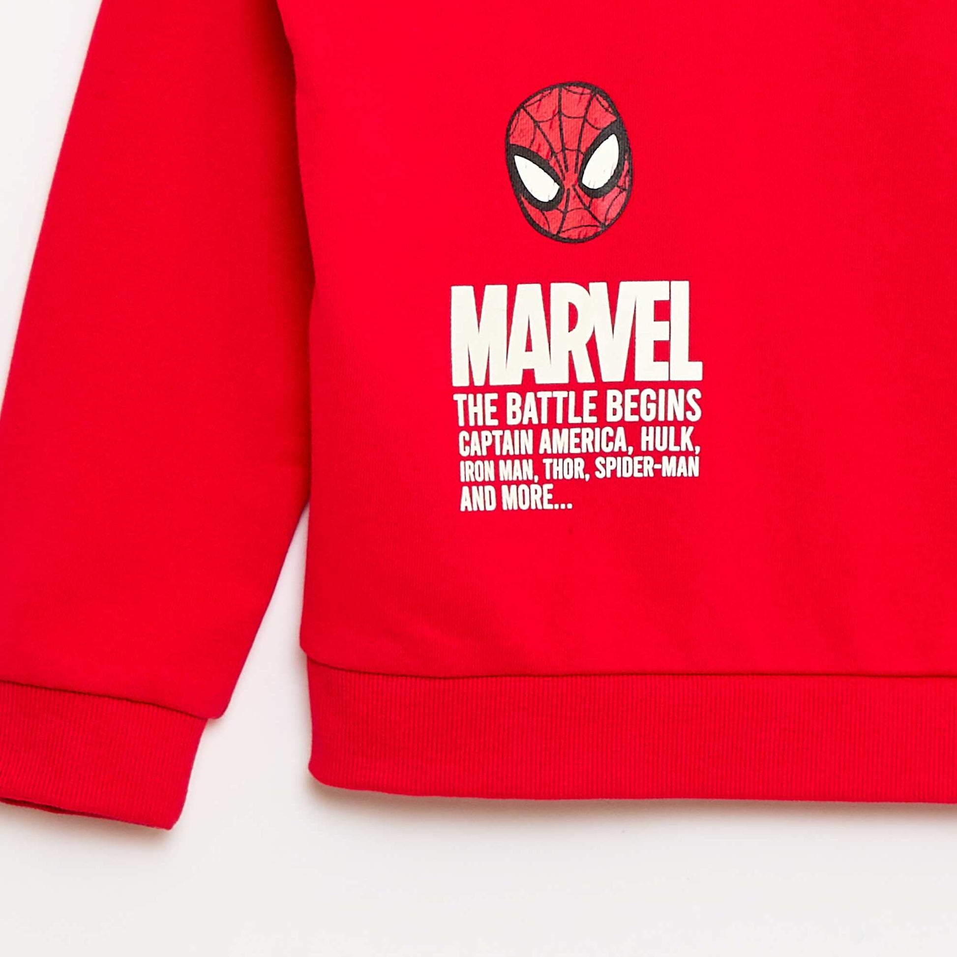 Sweat imprimé 'Avengers' 'Marvel' ROUGE