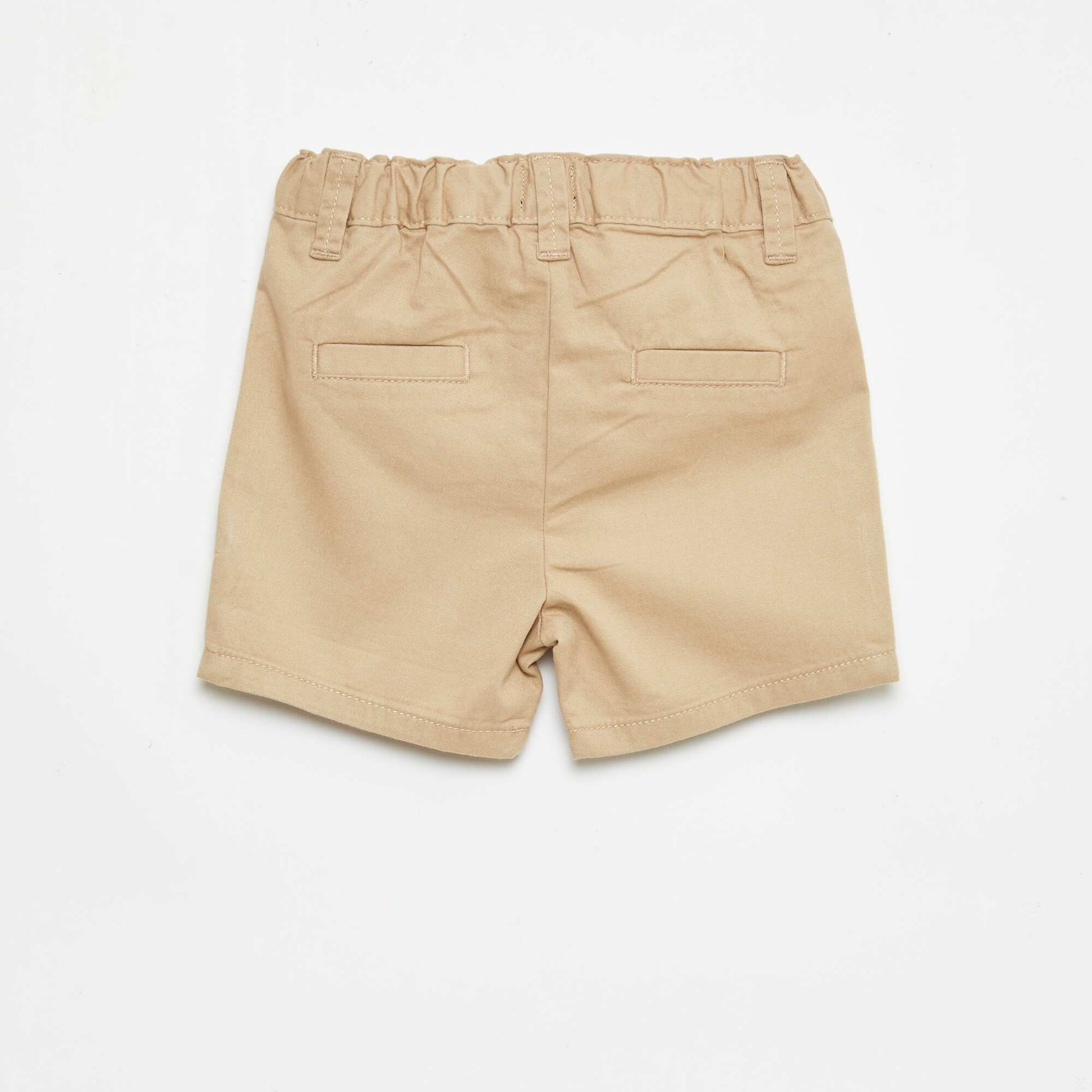 Short chino avec taille ajustable MARRON /MARRON MOYEN