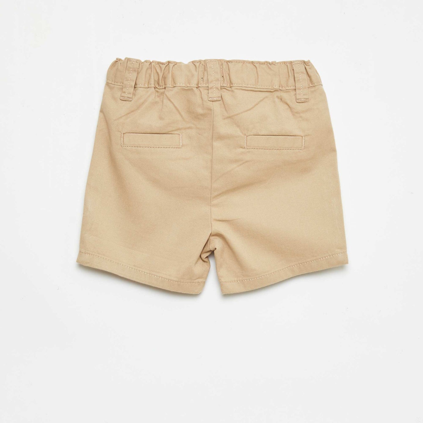 Short chino avec taille ajustable MARRON /MARRON MOYEN