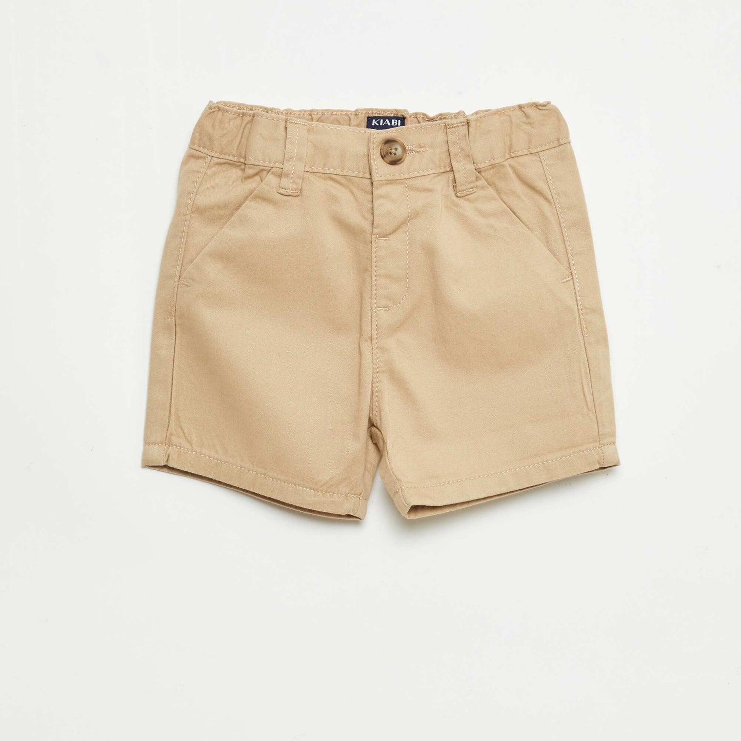 Short chino avec taille ajustable MARRON /MARRON MOYEN