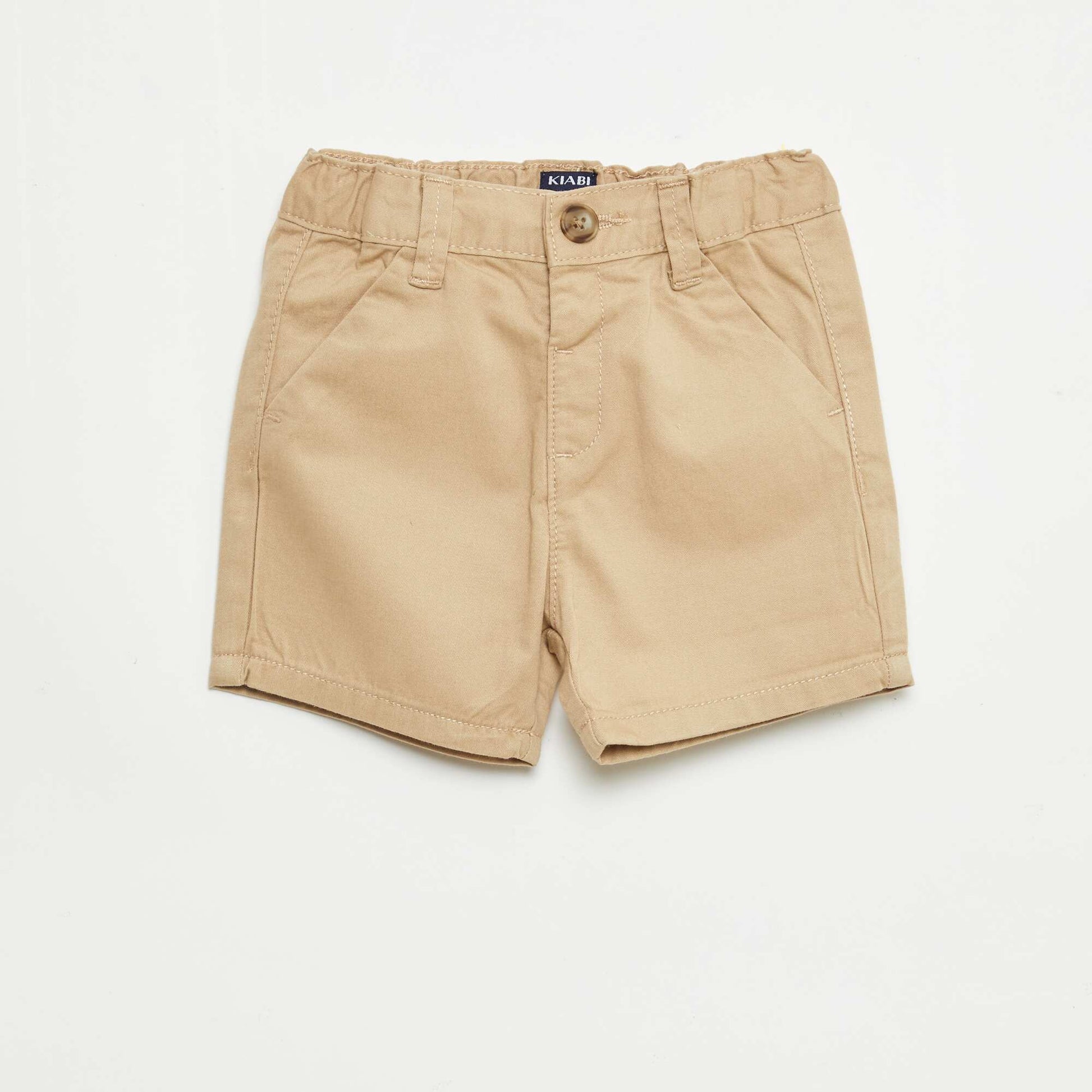 Short chino avec taille ajustable MARRON /MARRON MOYEN
