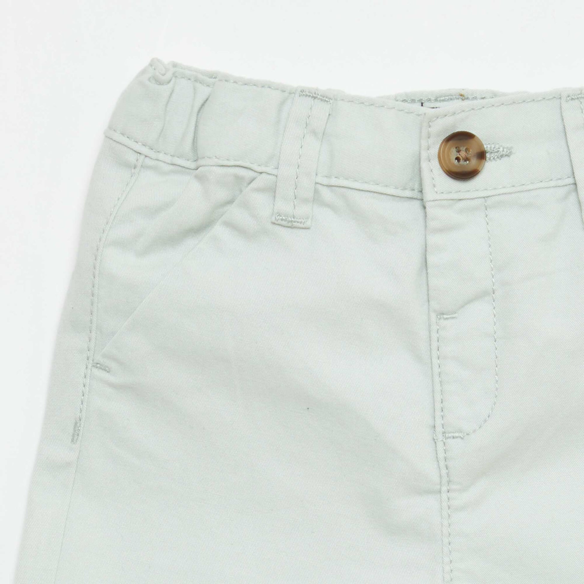 Short chino avec taille ajustable VERT CLAIR