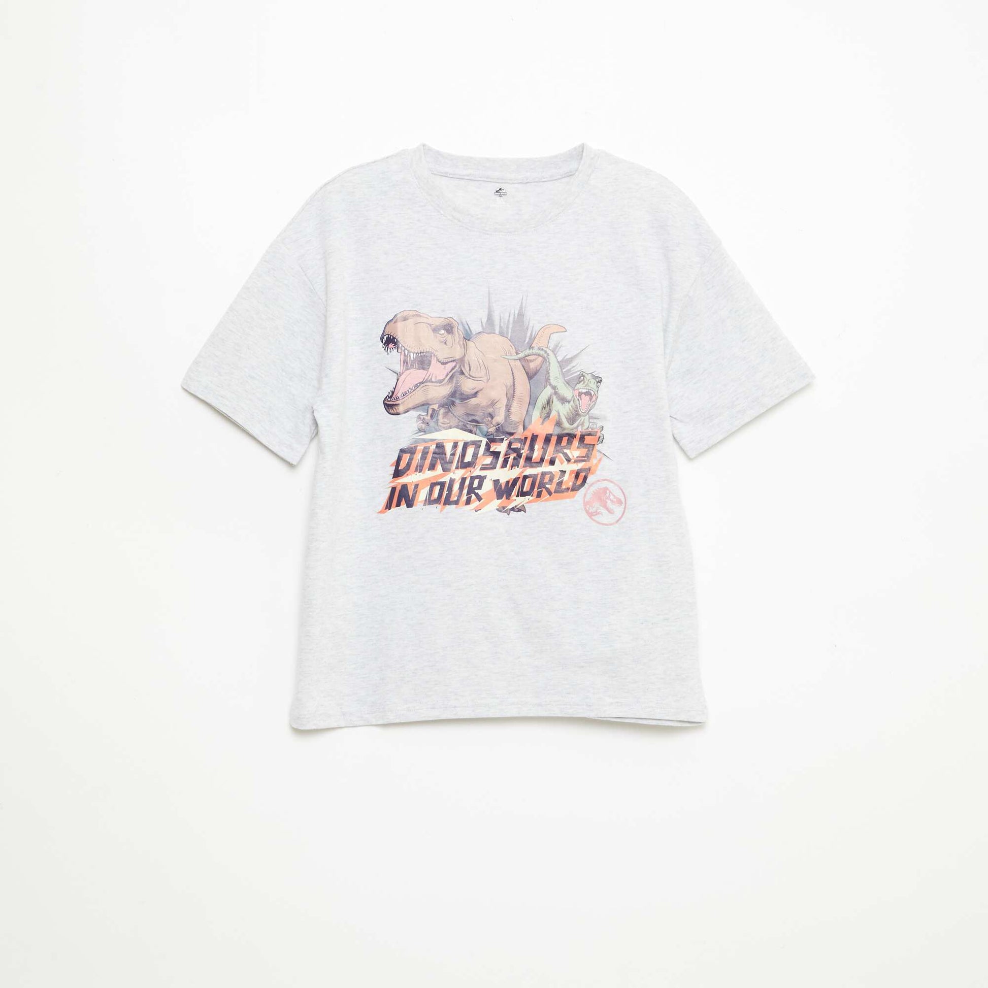 T-shirt 'Jurassic World' à manches courtes GRIS