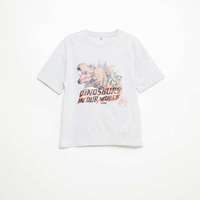 T-shirt 'Jurassic World' à manches courtes GRIS