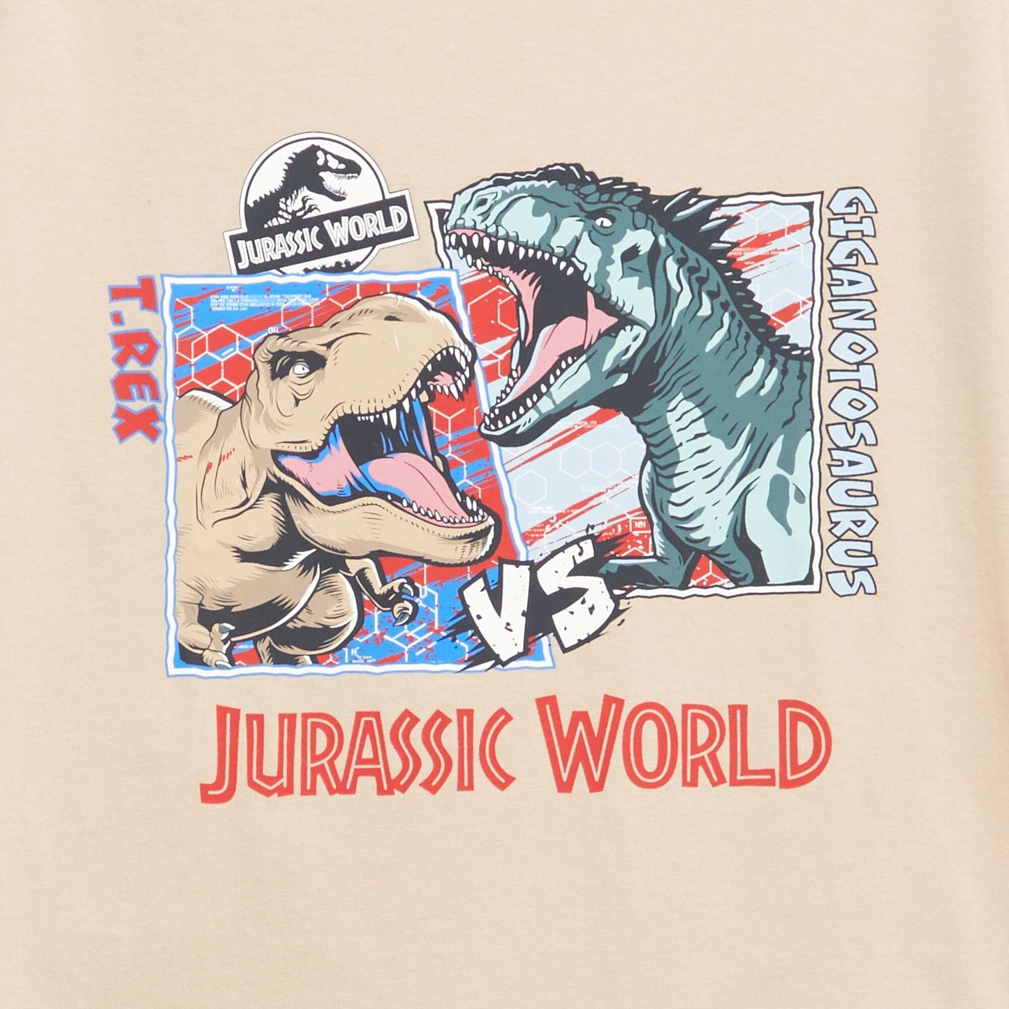 T-shirt 'Jurassic World' à manches courtes BEIGE