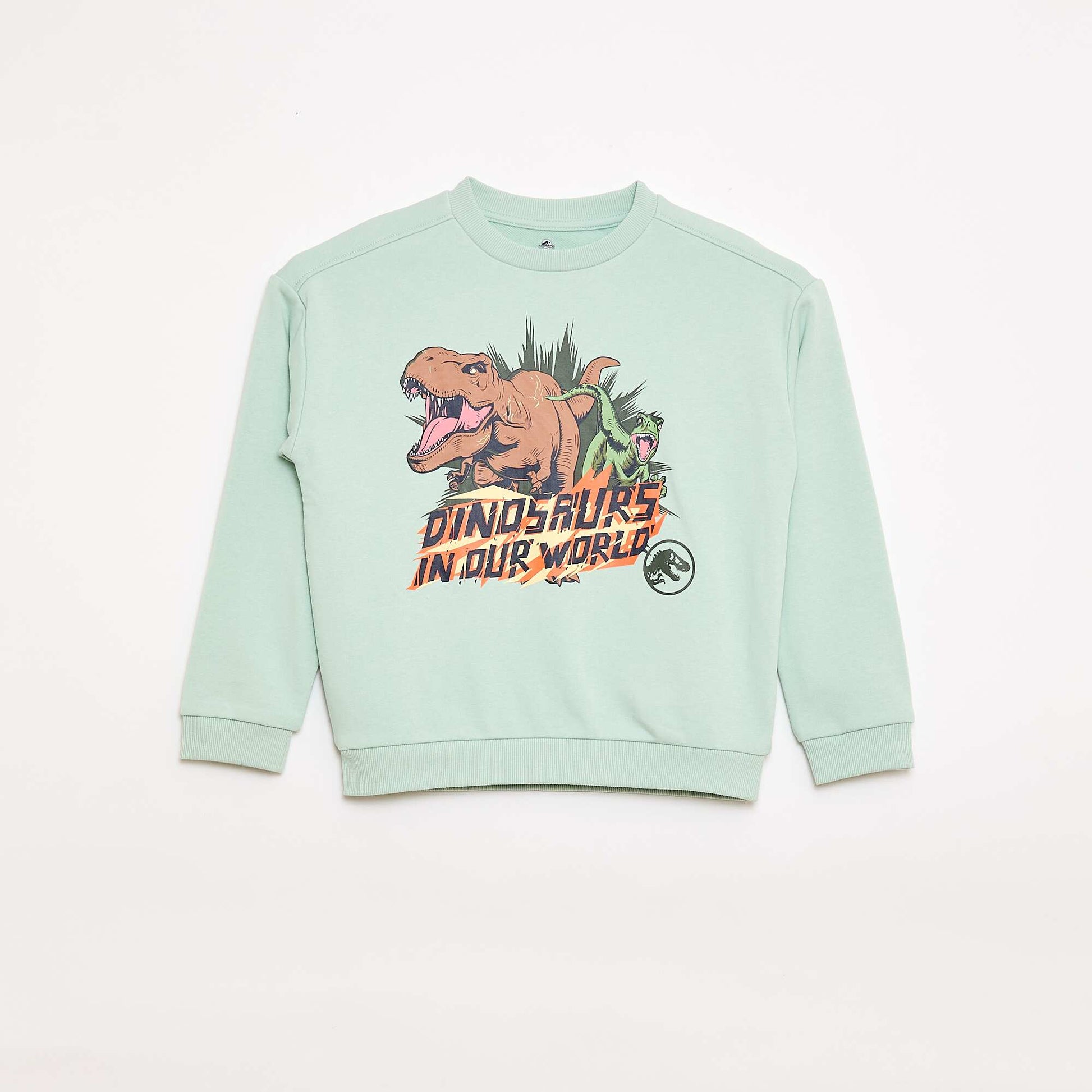 Sweat à col rond 'Jurassic World' VERT